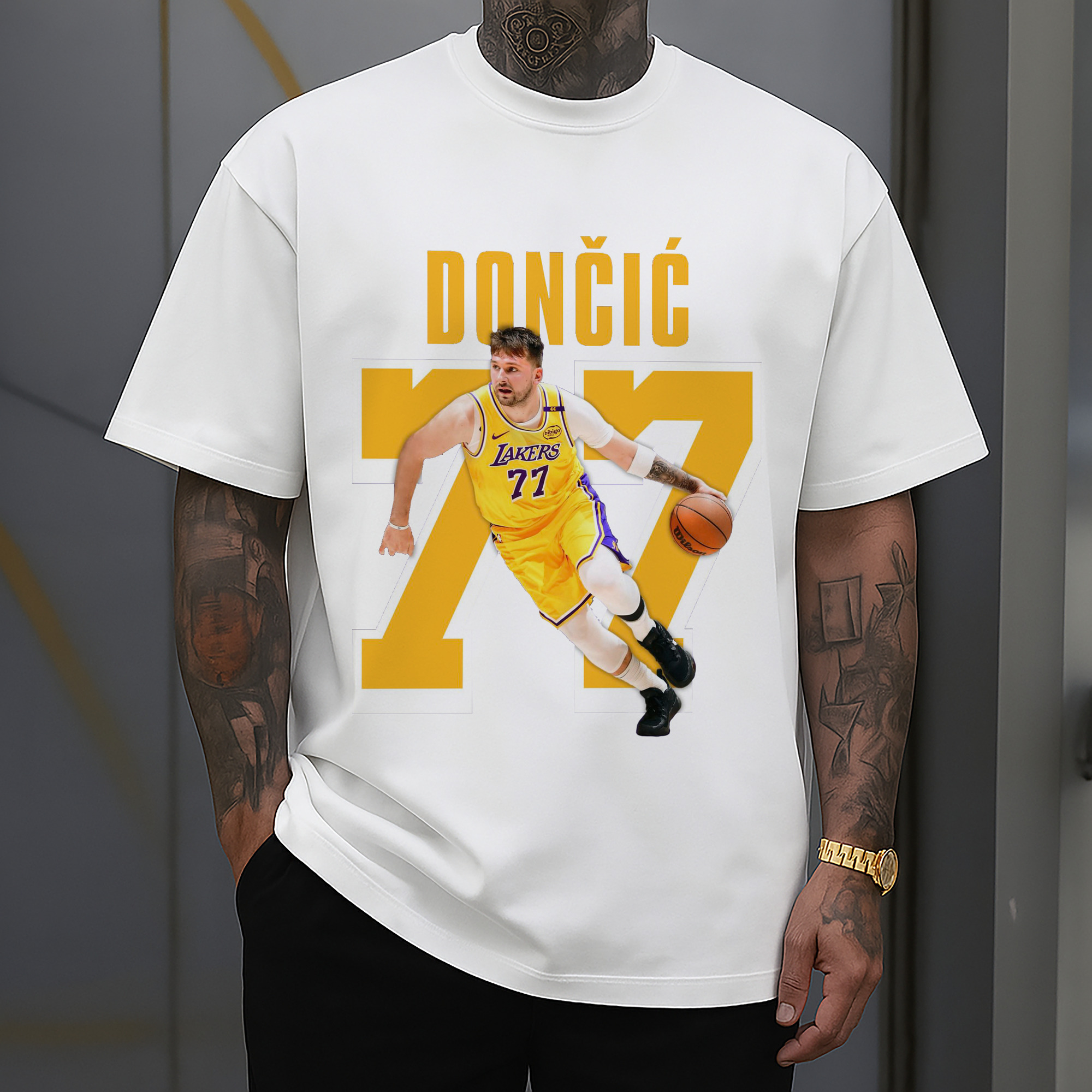 Luka Dončić #77 Lakers Shirt