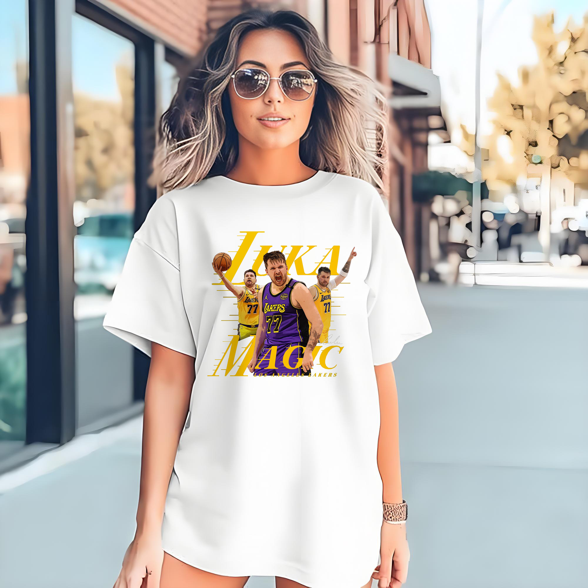 Luka Magic 77 Lakers Jersey Shirt