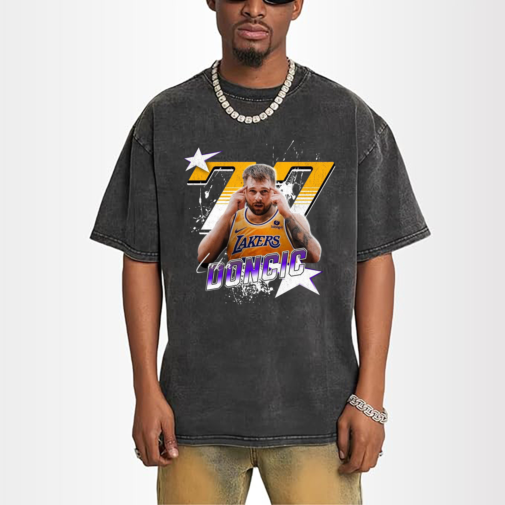 Luka Dončić 77 Uniting Luka’s Magic with LA Lakers Shirt