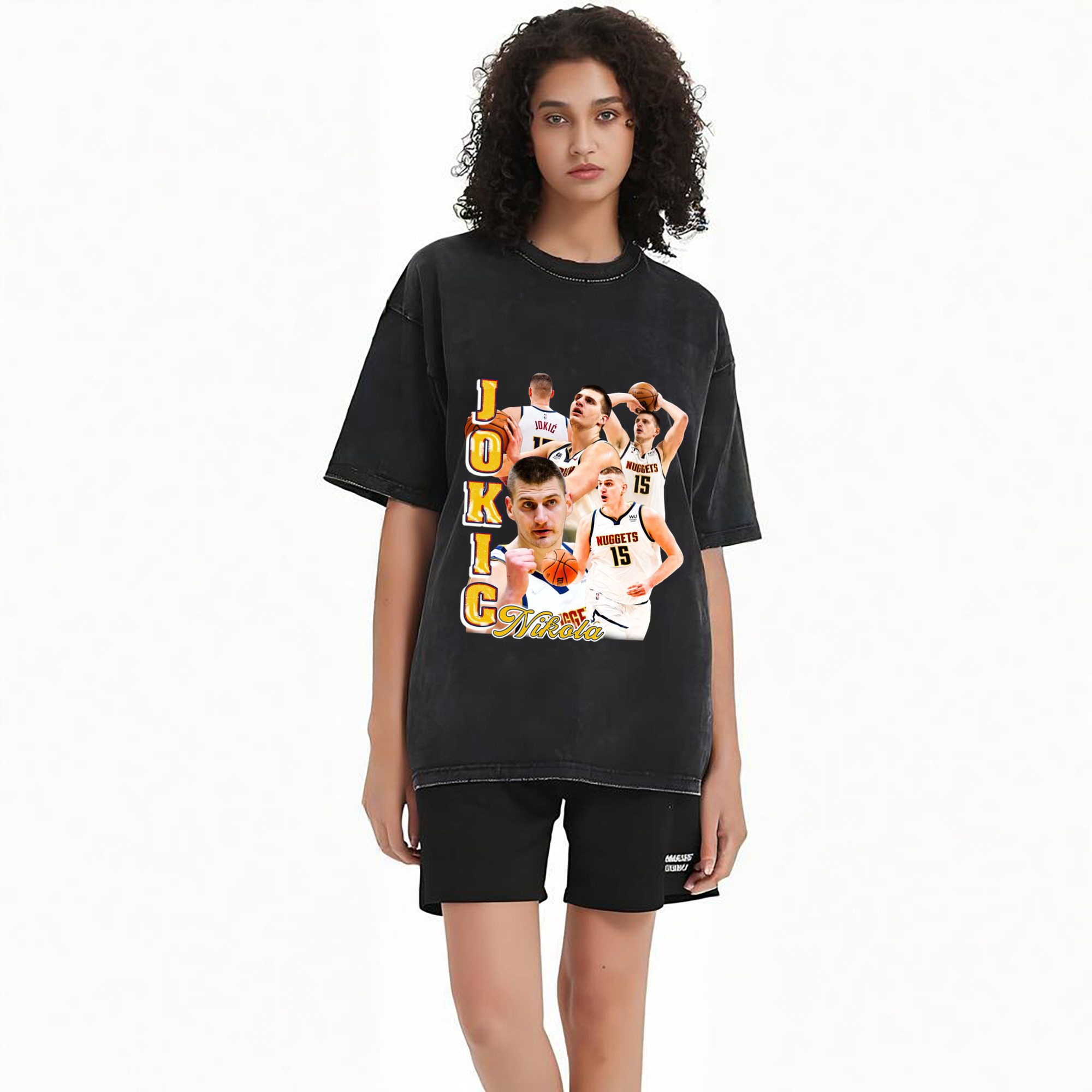 Jokic Streetwear Clean White Graphic Shirt