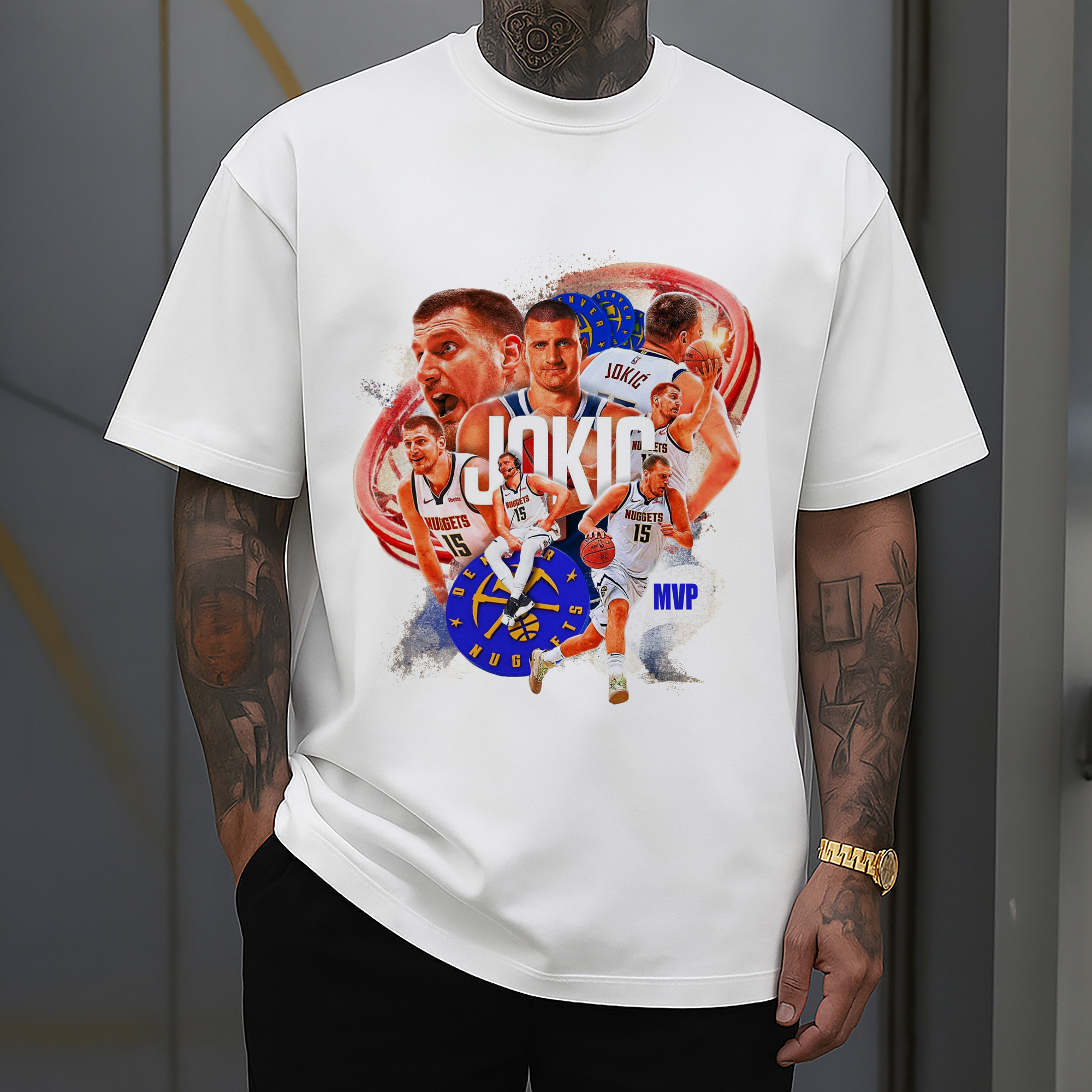 Nikola Jokić Denver Nuggets MVP Collage Shirt