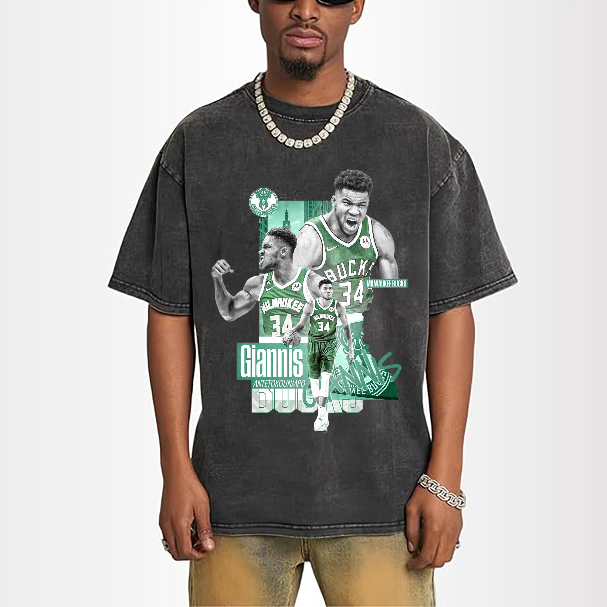 Giannis Antetokounmpo City of Bucks Hero Shirt