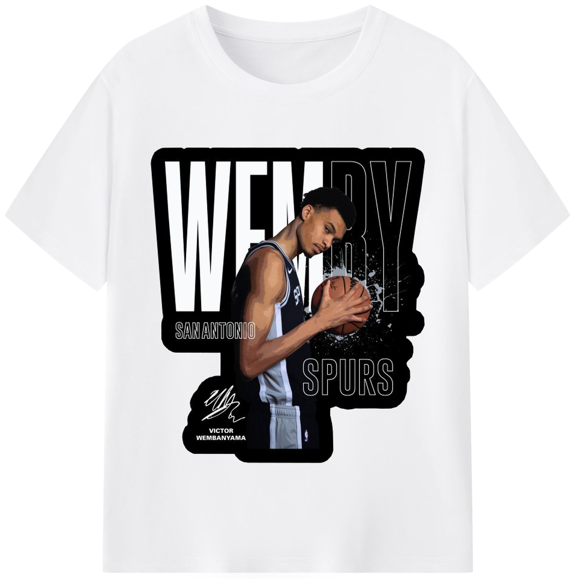 Victor Wembanyama “Unicorn Era” Shirt - 180g Cotton T-Shirt With Front Heat Transfer Print – Soft, Lightweight, Fitted Design – Comfortable Casual Wear For Sports & Everyday Use