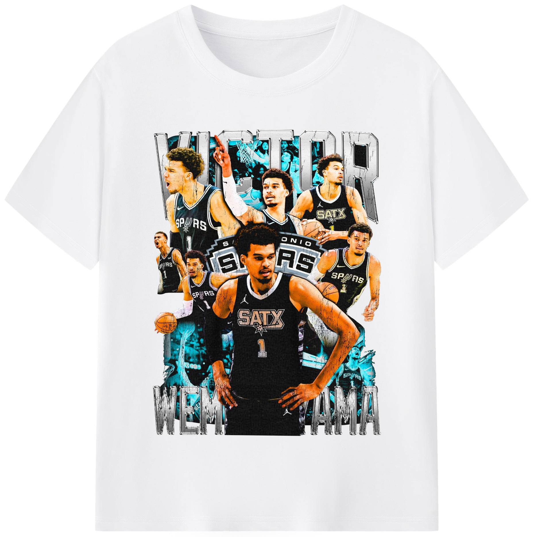 Victor Wembanyama “Rookie Explosion” Shirt - 180g Cotton T-Shirt With Front Heat Transfer Print – Soft, Lightweight, Fitted Design – Comfortable Casual Wear For Sports & Everyday Use