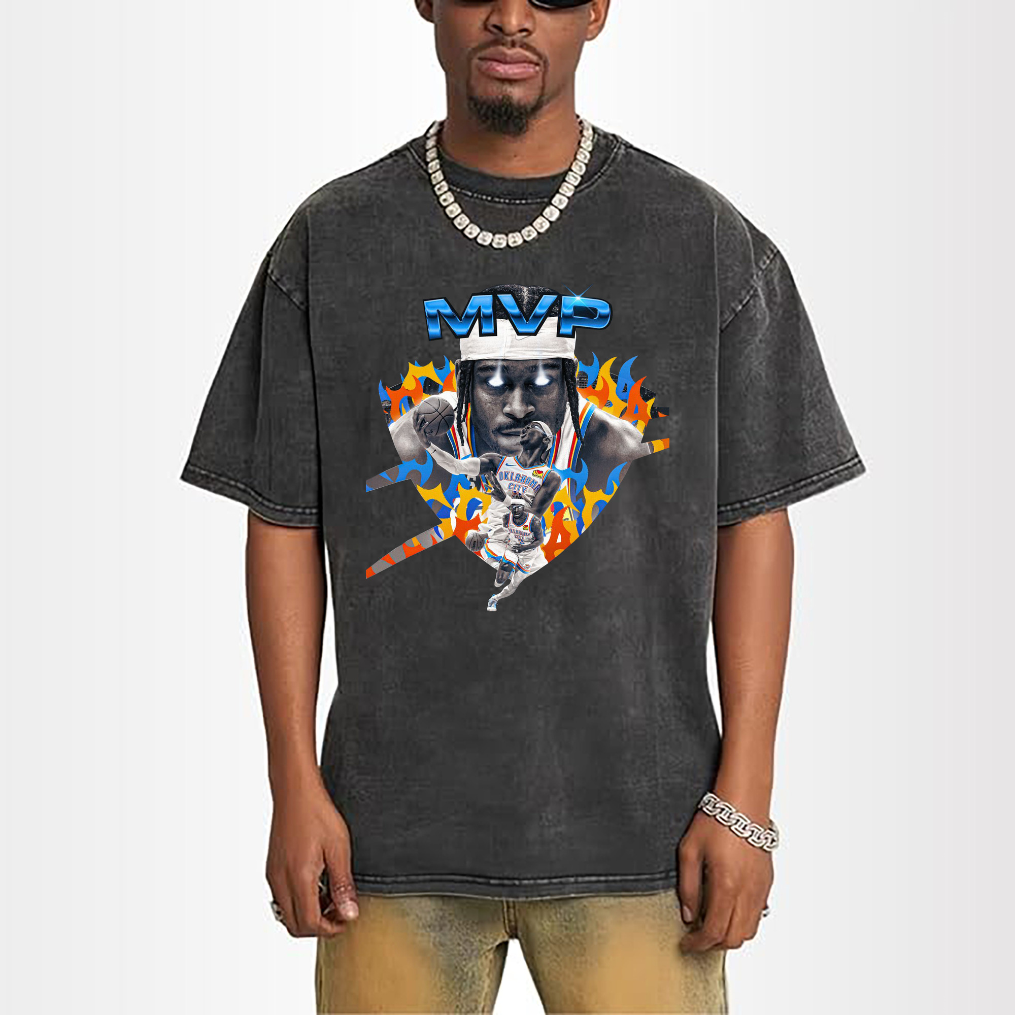 SGA MVP Electric Flame Graphic Shirt