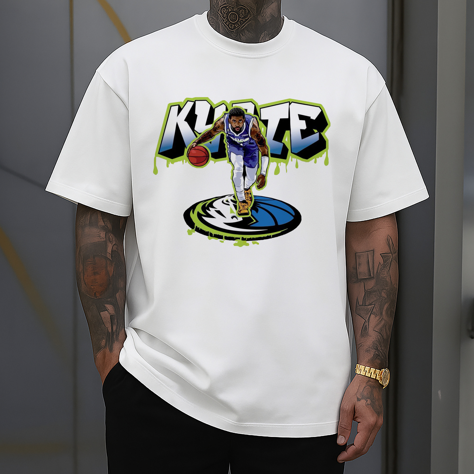 Kyrie Irving Dallas Mavericks Graffiti Shirt