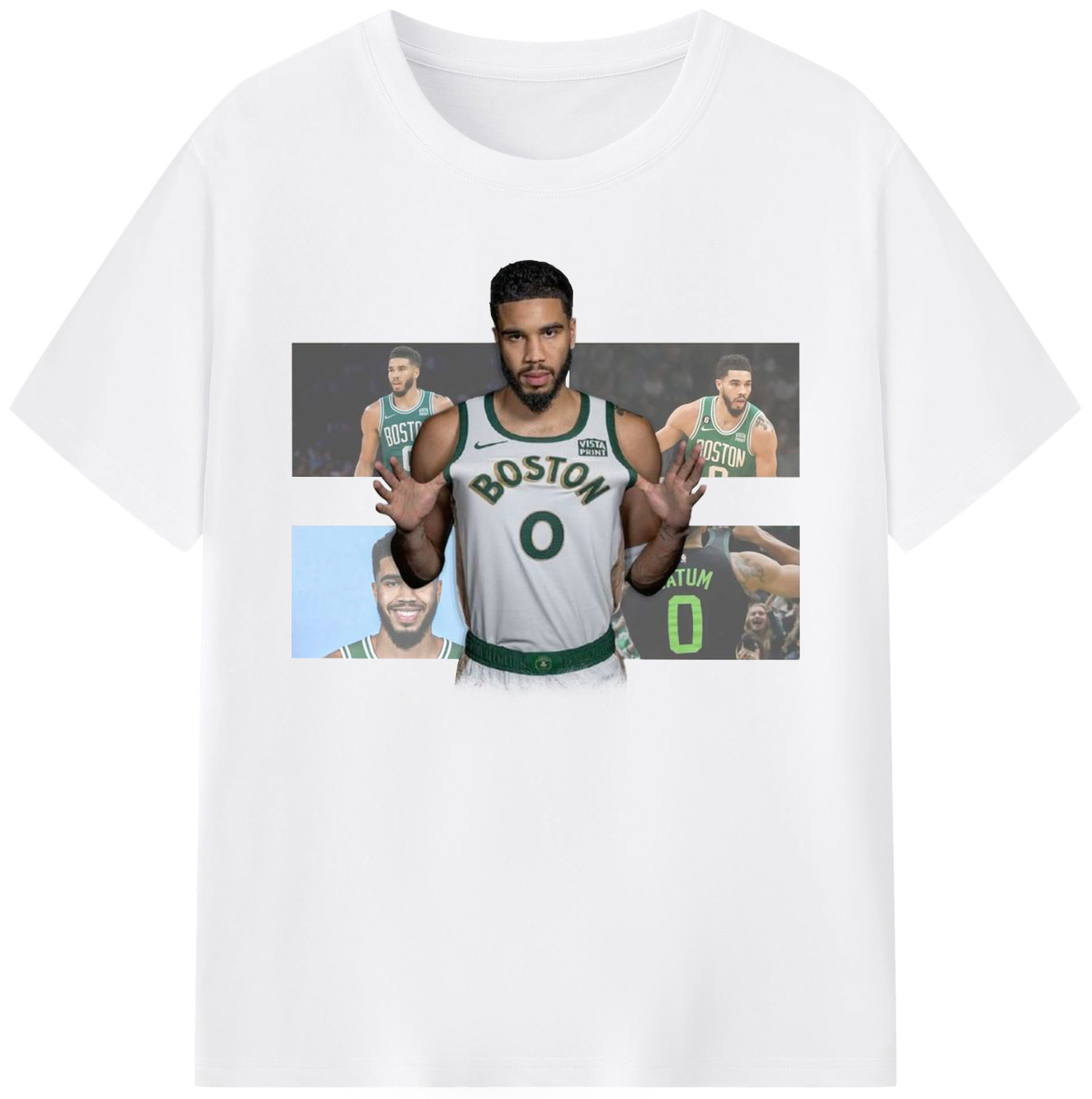 Tatum Signature Graphic Shirt for Celtics Nation - 180g Cotton T-Shirt With Front Heat Transfer Print – Soft, Lightweight, Fitted Design – Comfortable Casual Wear For Sports & Everyday Use