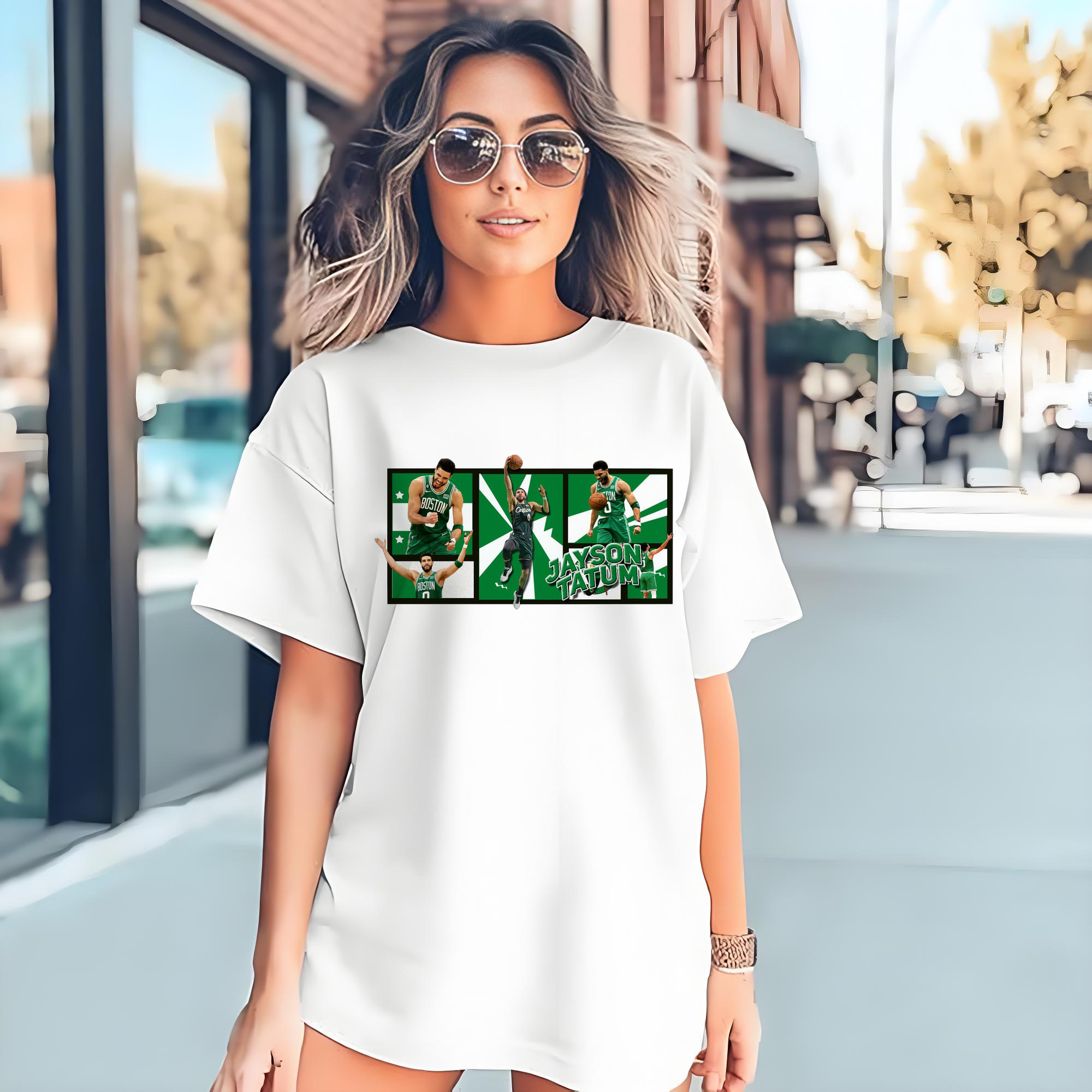 Jayson Tatum Comic Panel Celtics Shirt