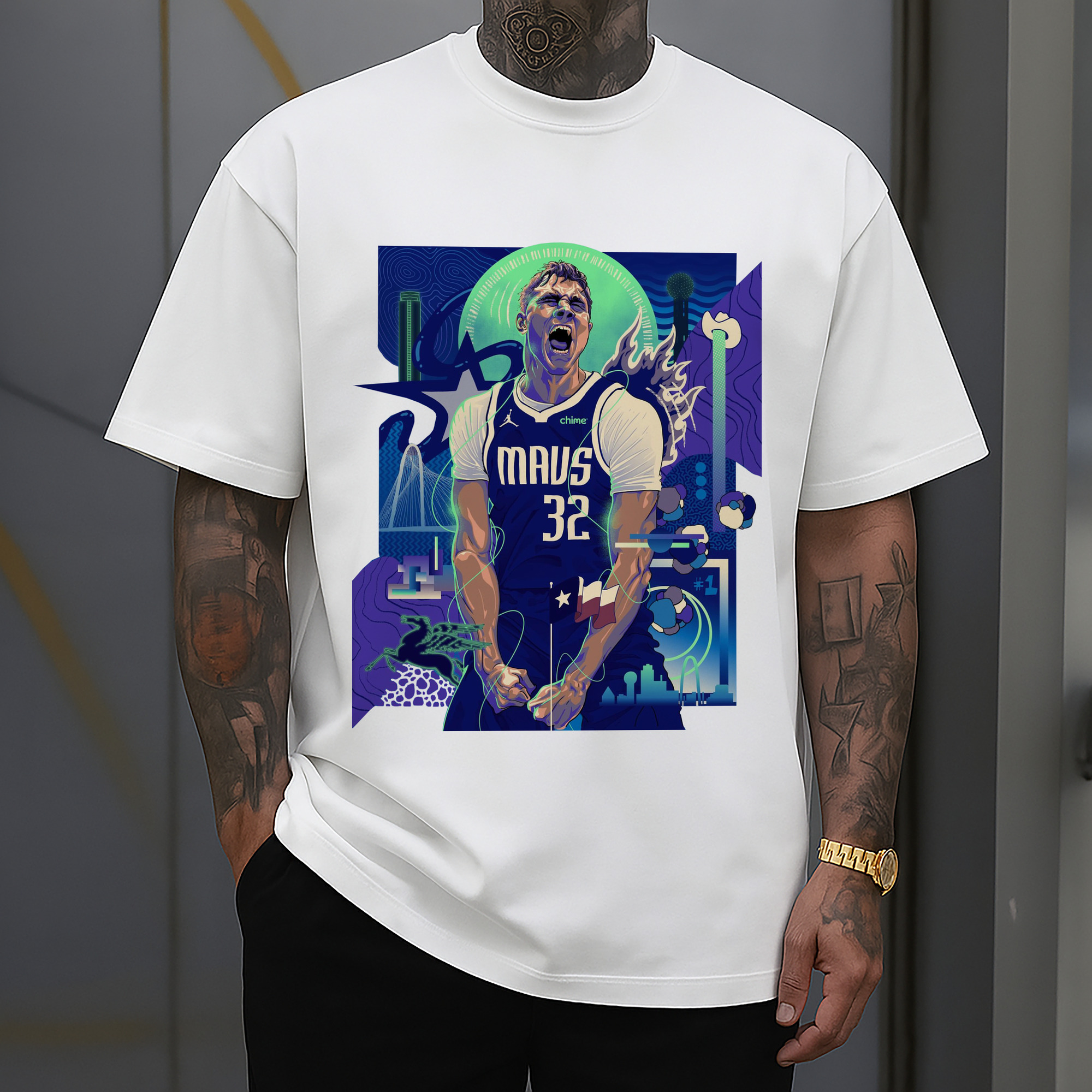 Cooper Flag Mavericks Poster Shirt – Electric Pegasus Energy Art