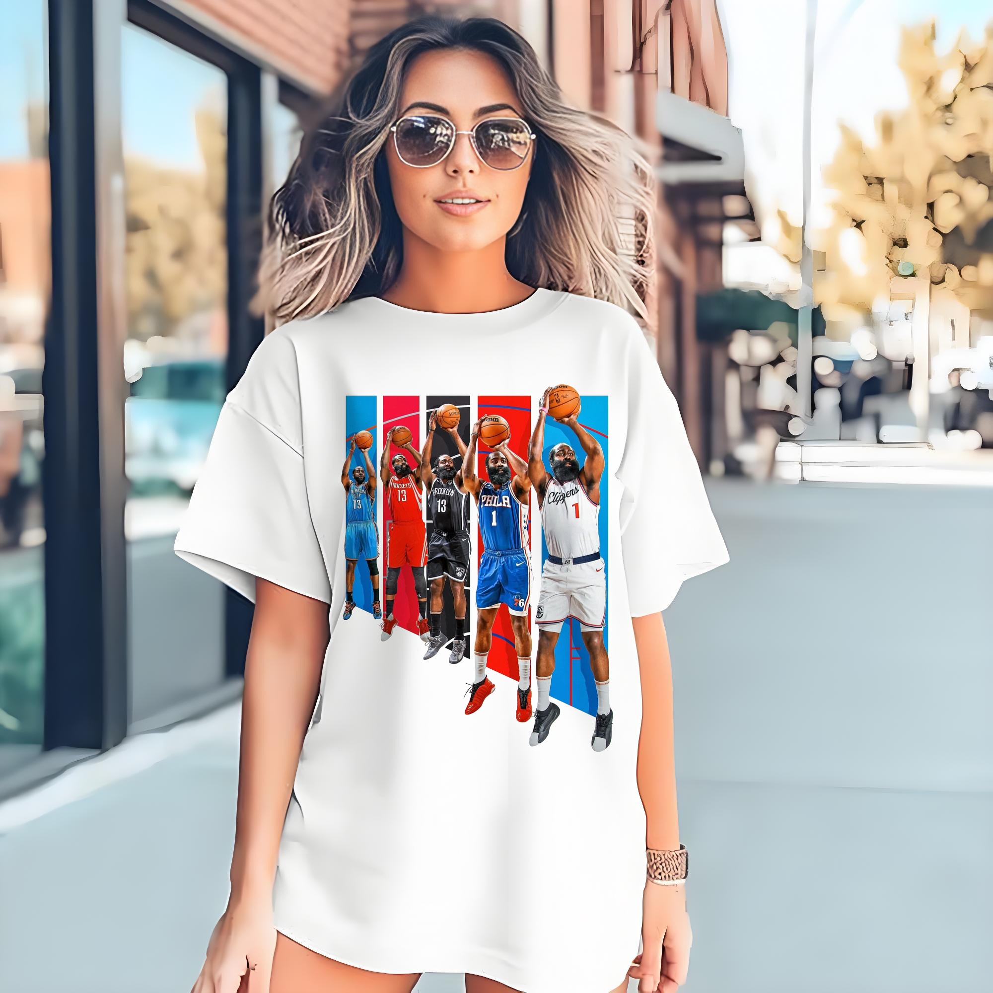 Harden Shooting Form History All Time Great NBA Shirt