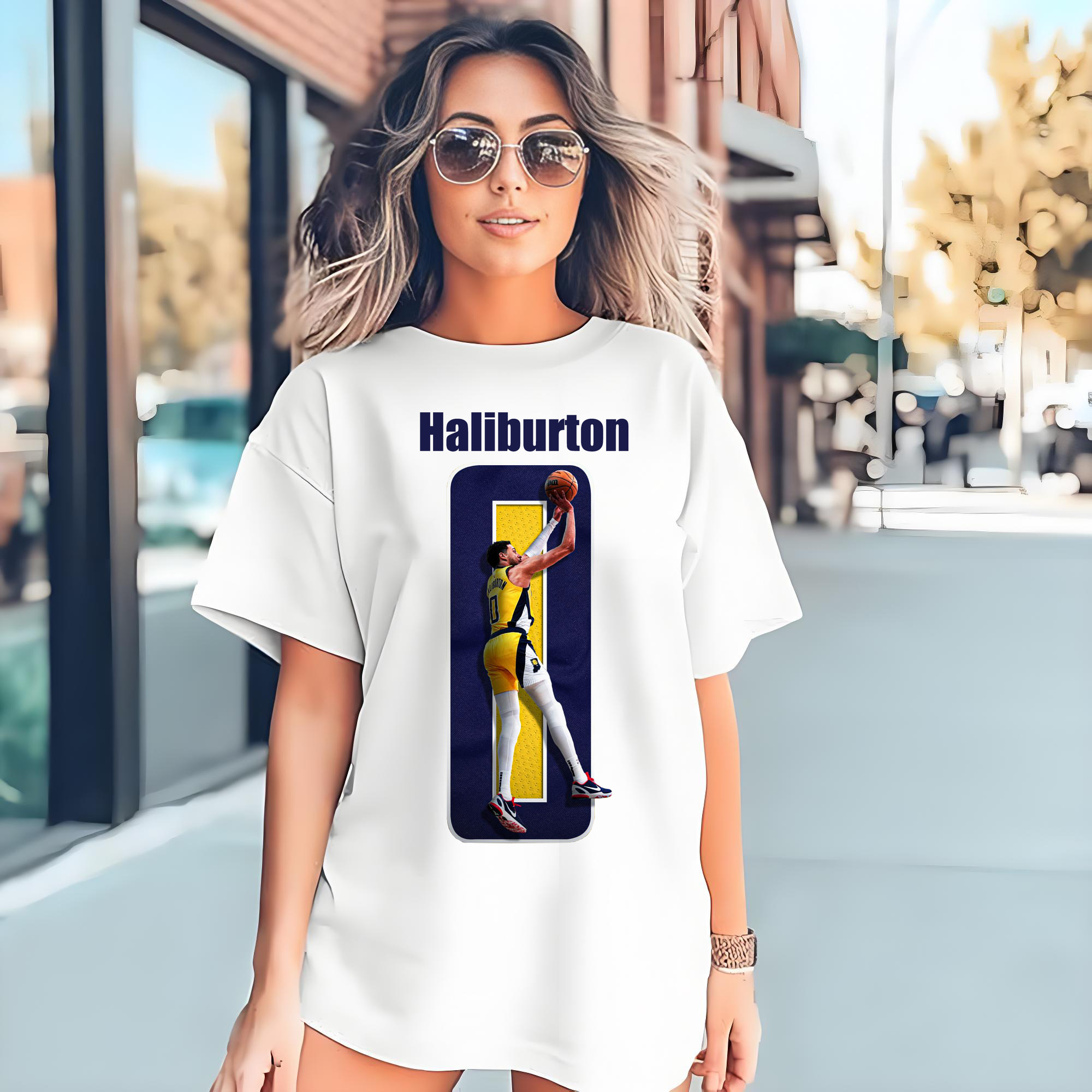 Haliburton #0 Custom Graphic Shirt