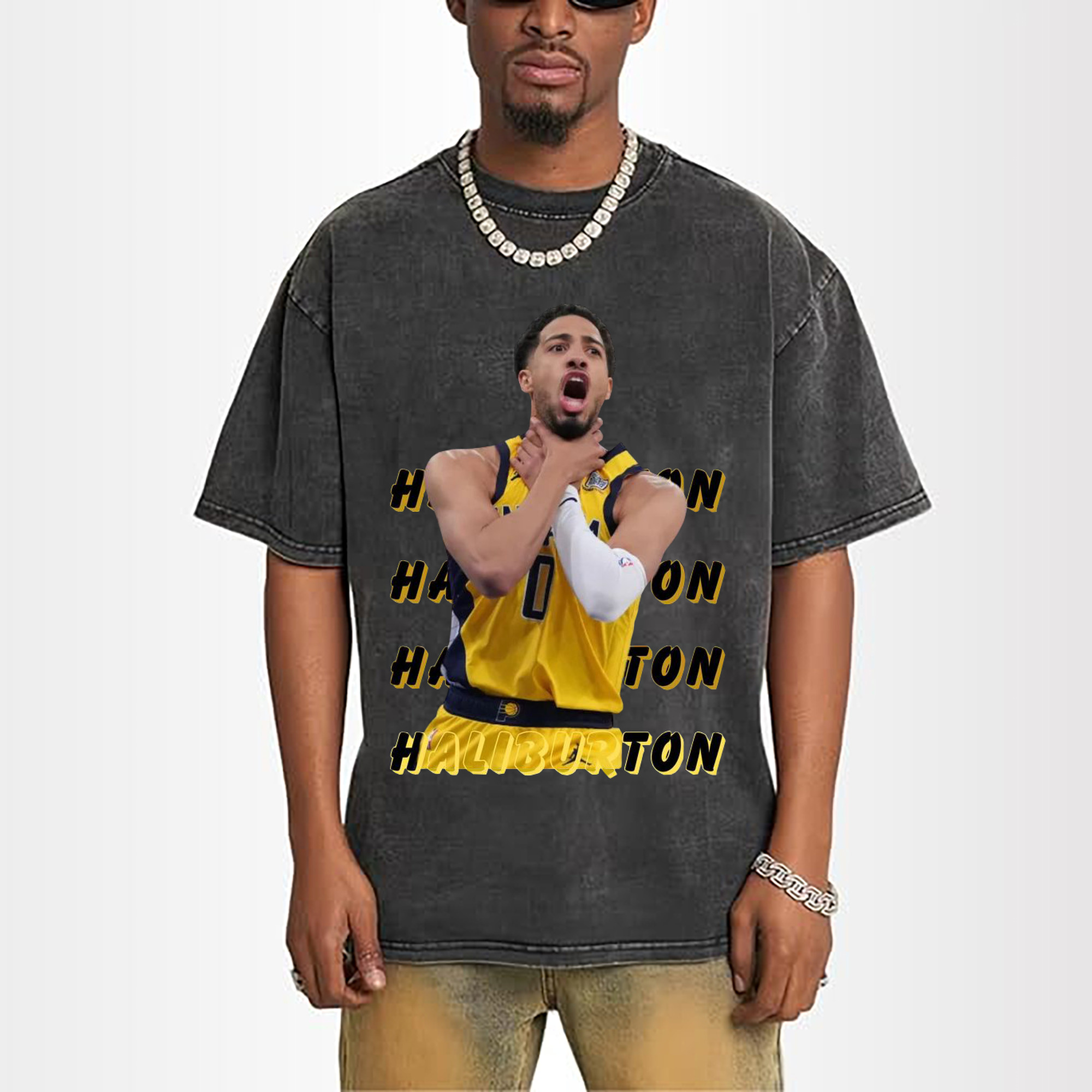 Tyrese Haliburton's neck-choking celebration