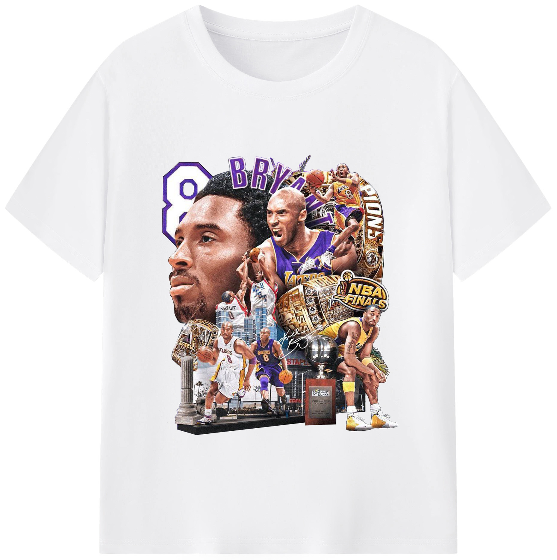 Celebrate Mamba Mentality and His Historic NBA Finals Legacy Shirt - 180g Cotton T-Shirt With Front Heat Transfer Print – Soft, Lightweight, Fitted Design – Comfortable Casual Wear For Sports & Everyday Use