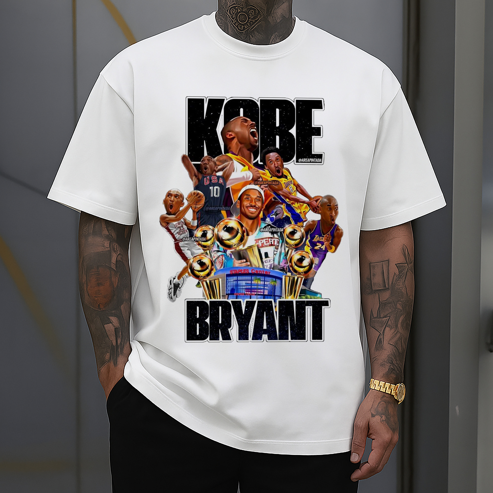 Kobe Bryant's five titles at Crypto.com Arena Shirt