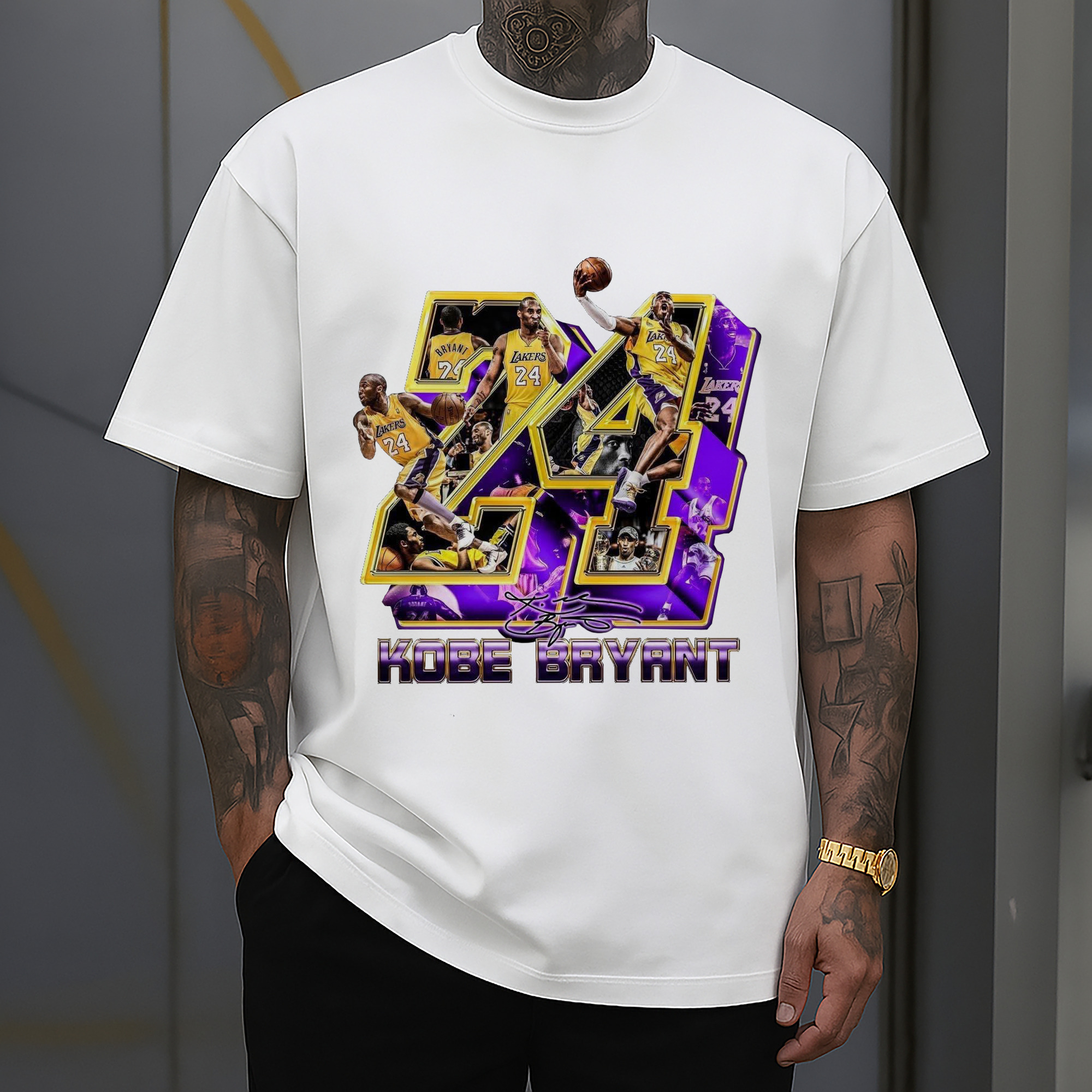 Kobe Bryant No. 24 close-up