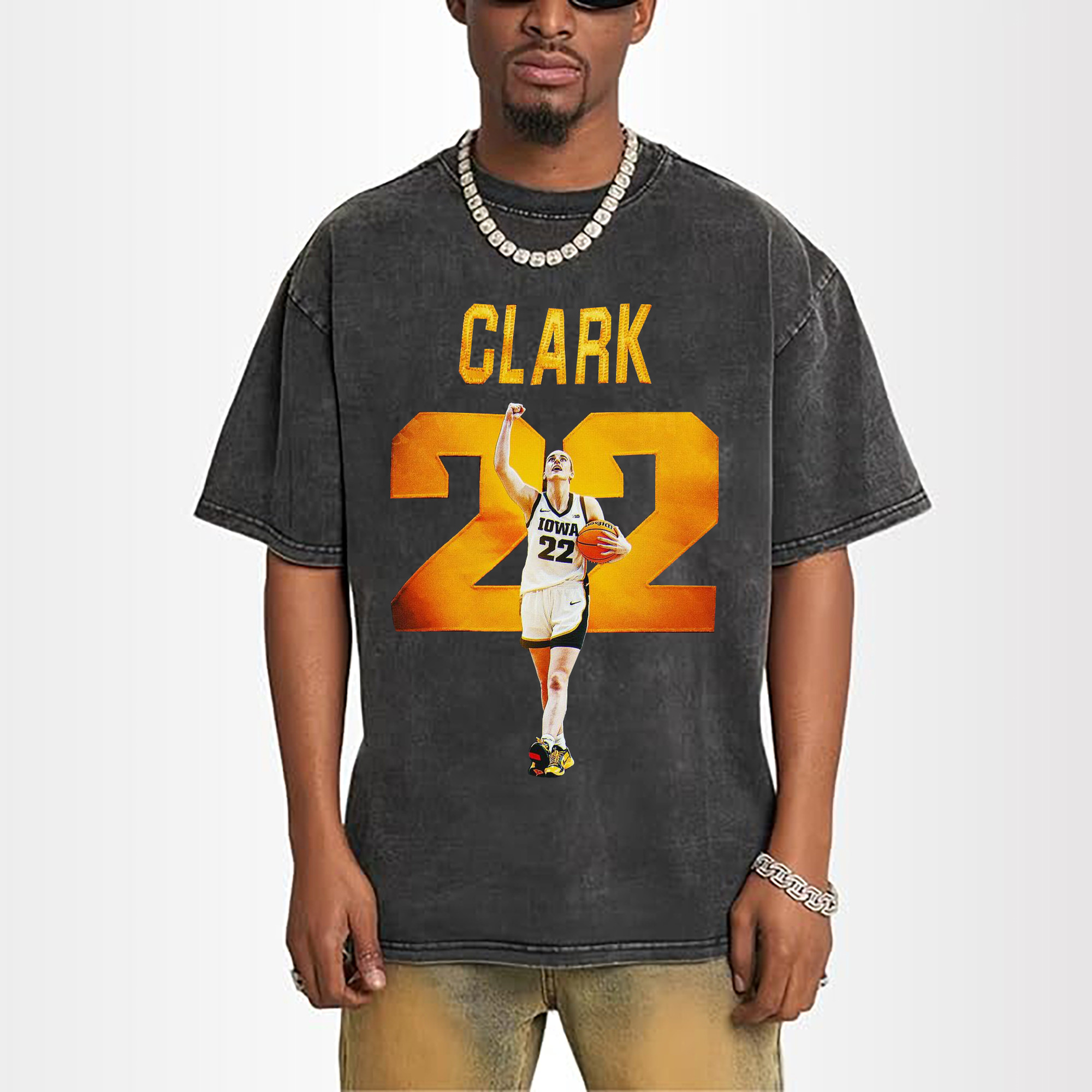 Caitlin Clark #22 Iowa Hawkeyes College Basketball Tee