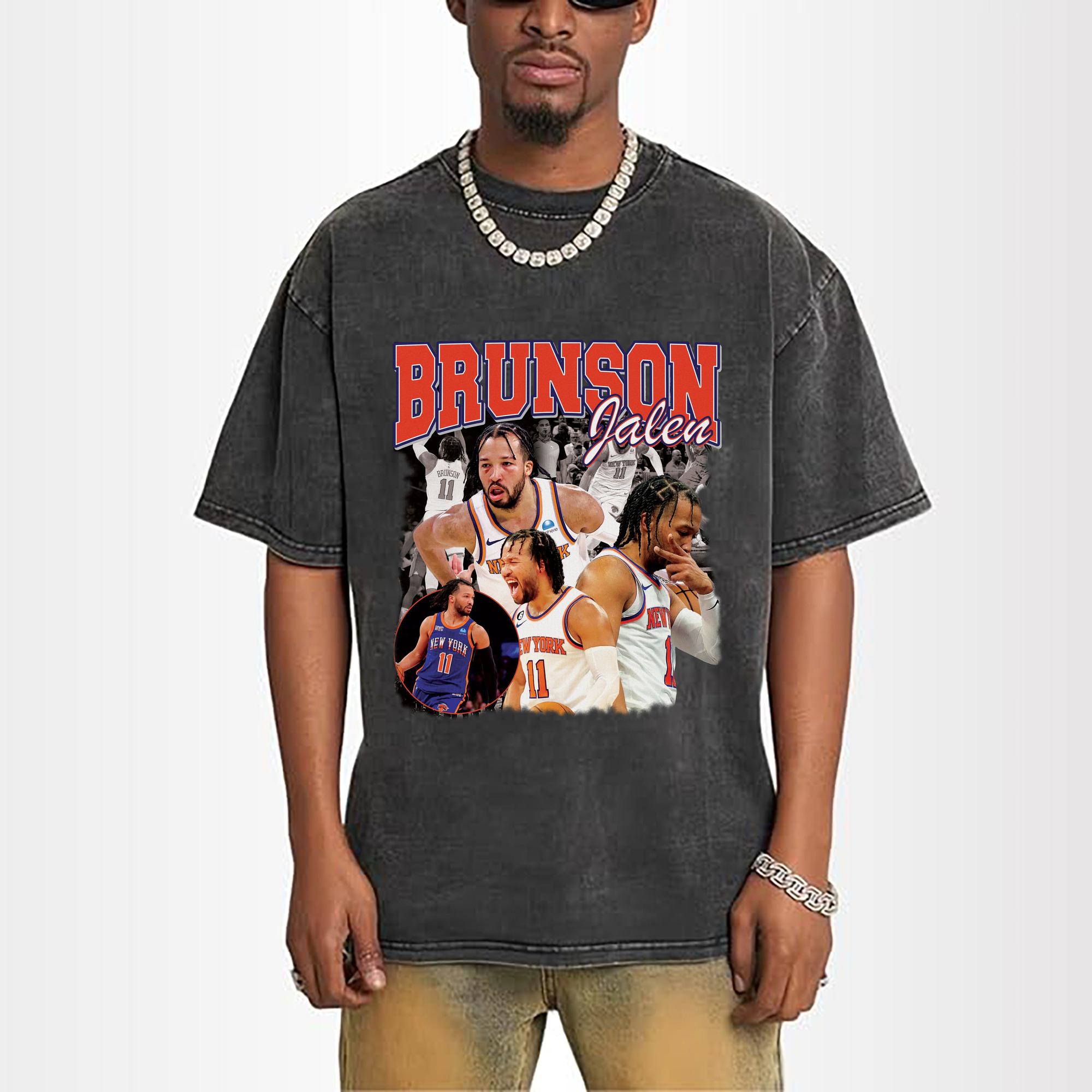 NYC Grit Jalen Brunson Explosive Emotion Graphic Shirt