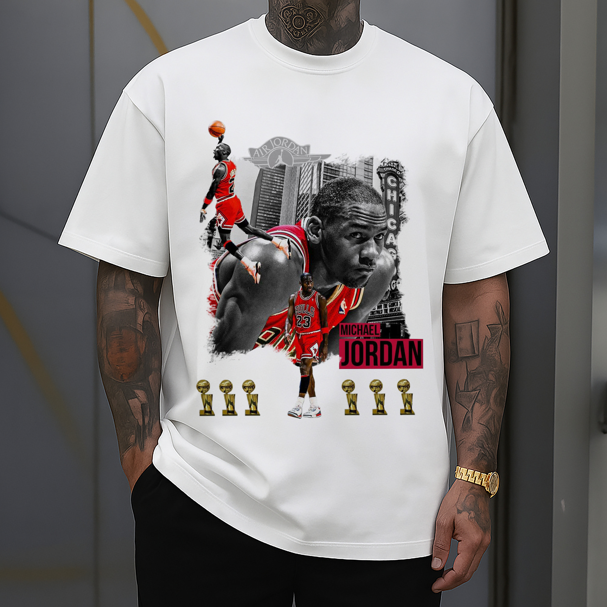 Michael Jordan 6x NBA Champion Shirt