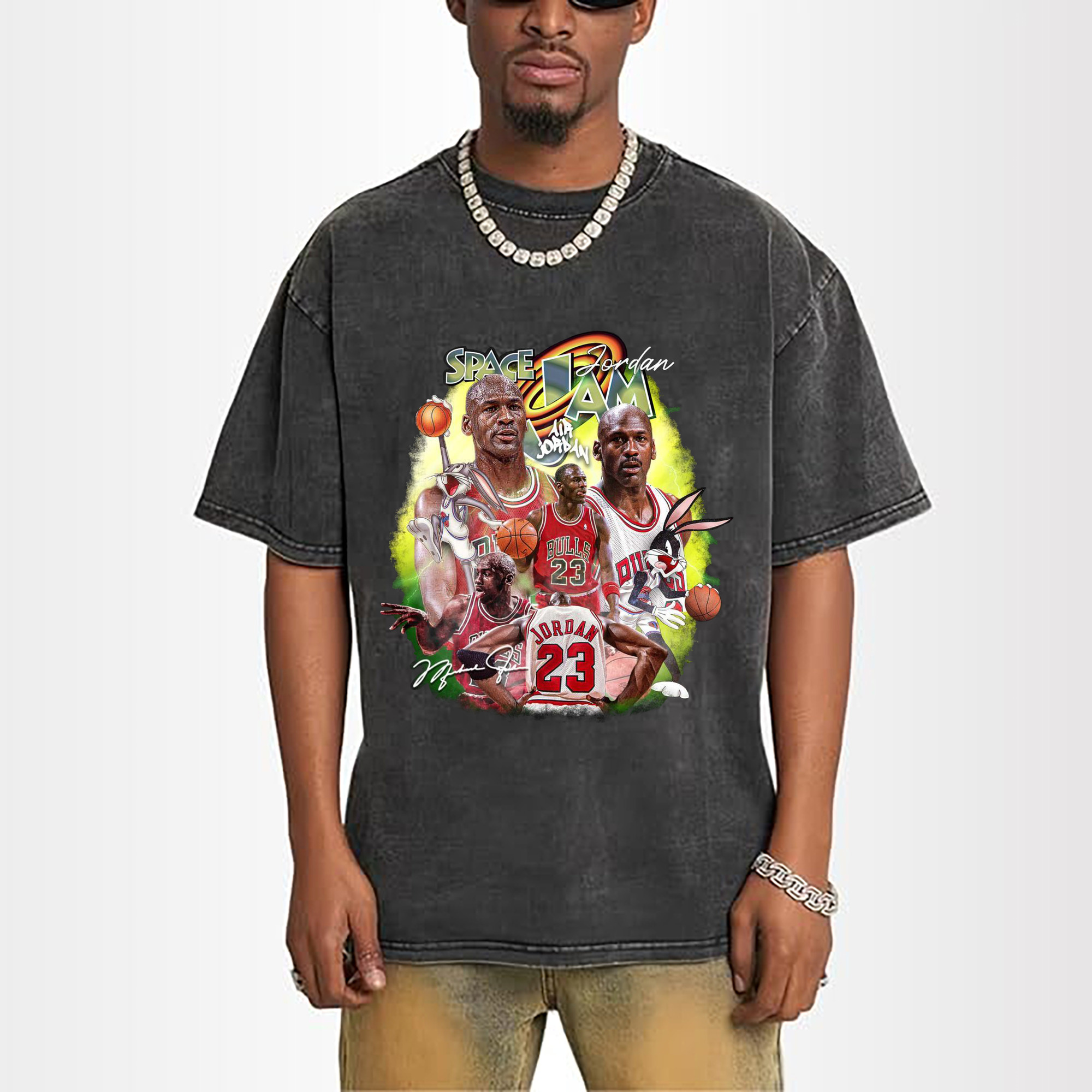 Space Jam x Michael Jordan Collage Shirt