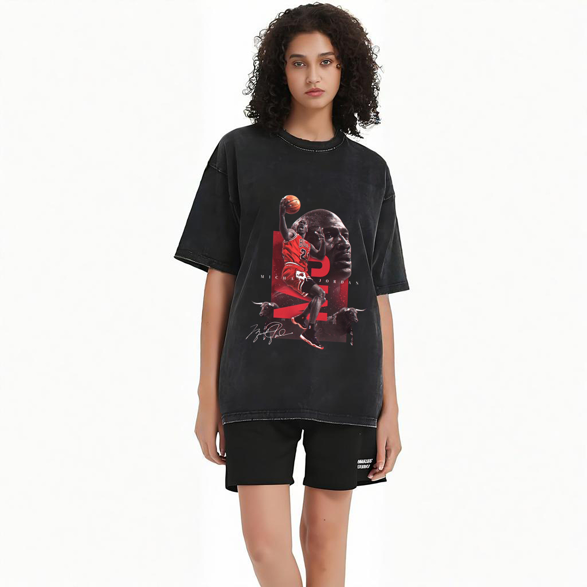 Michael Jordan Chicago Bulls GOAT Tribute Shirt