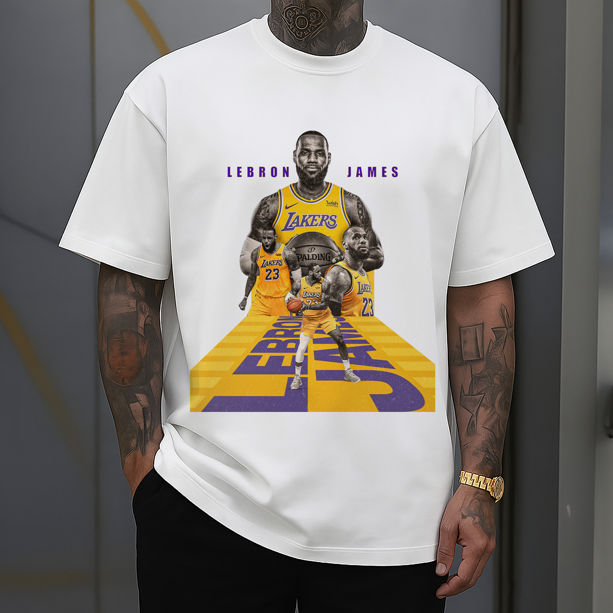 LeBron James #23 Lakers Shirt                    rs Tunnel