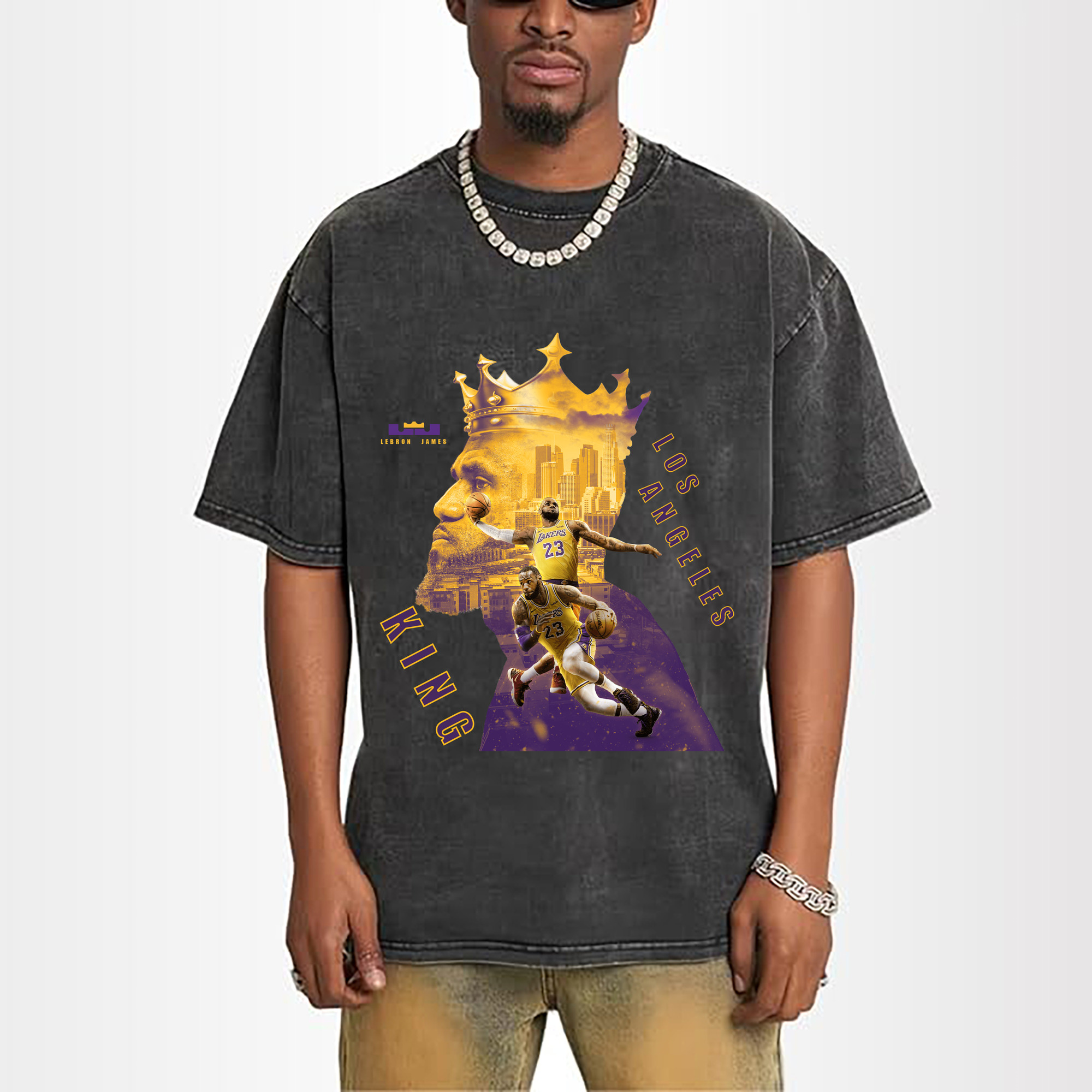 LeBron James Los Angeles Lakers King Graphic Shirt