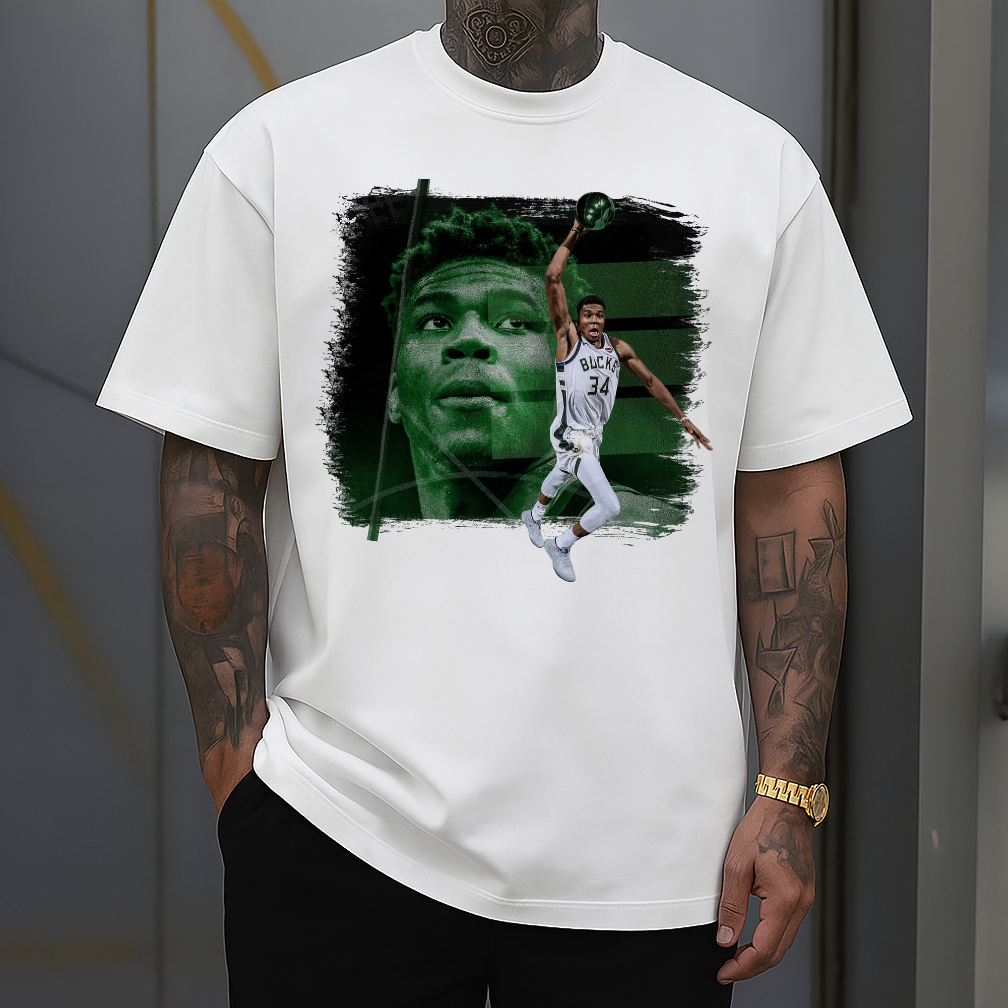 Giannis Antetokounmpo's slam dunk