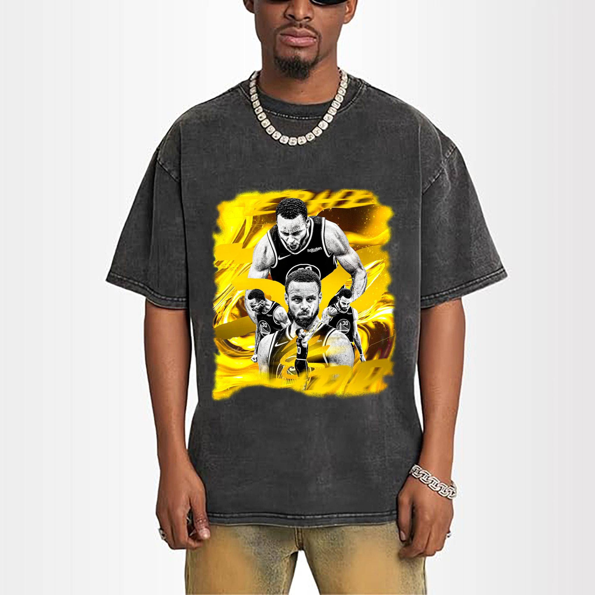Stephen Curry Golden Swirl Art Shirt