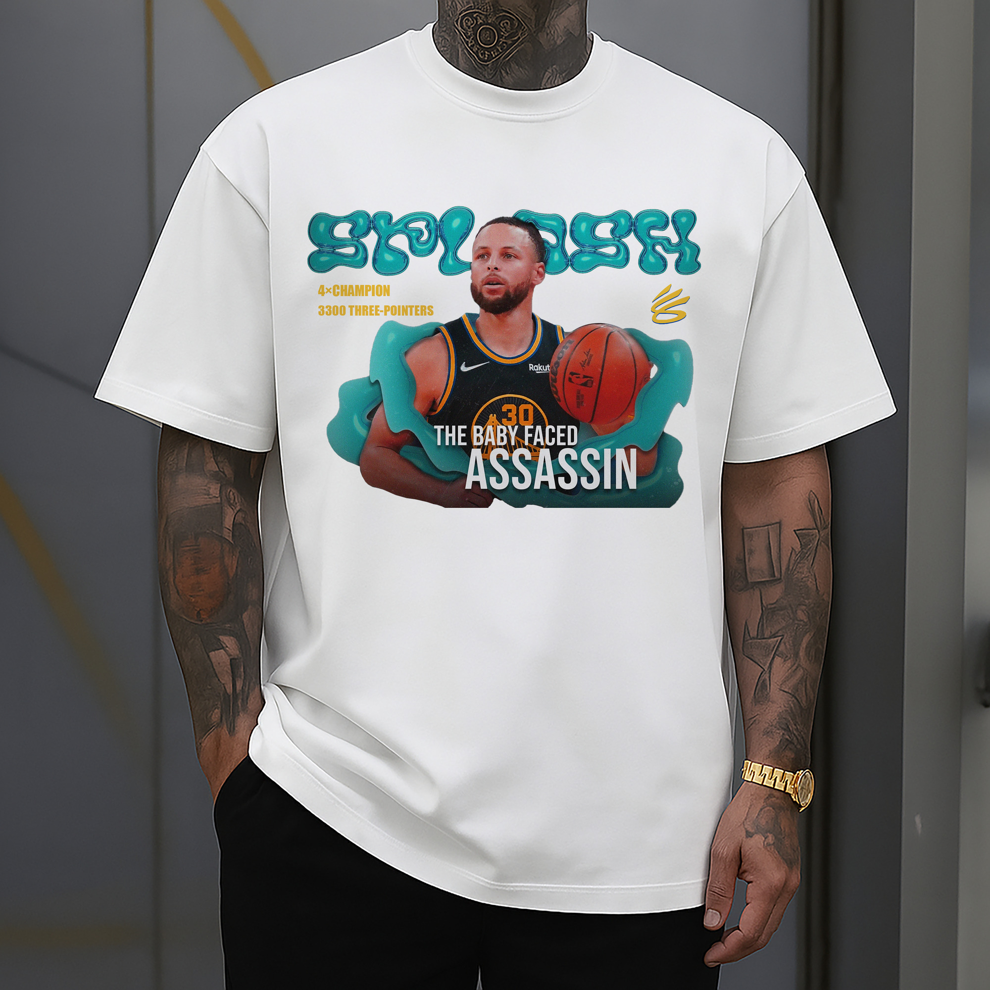 Stephen Curry Art “The Baby Faced assassin” logo Shirt
