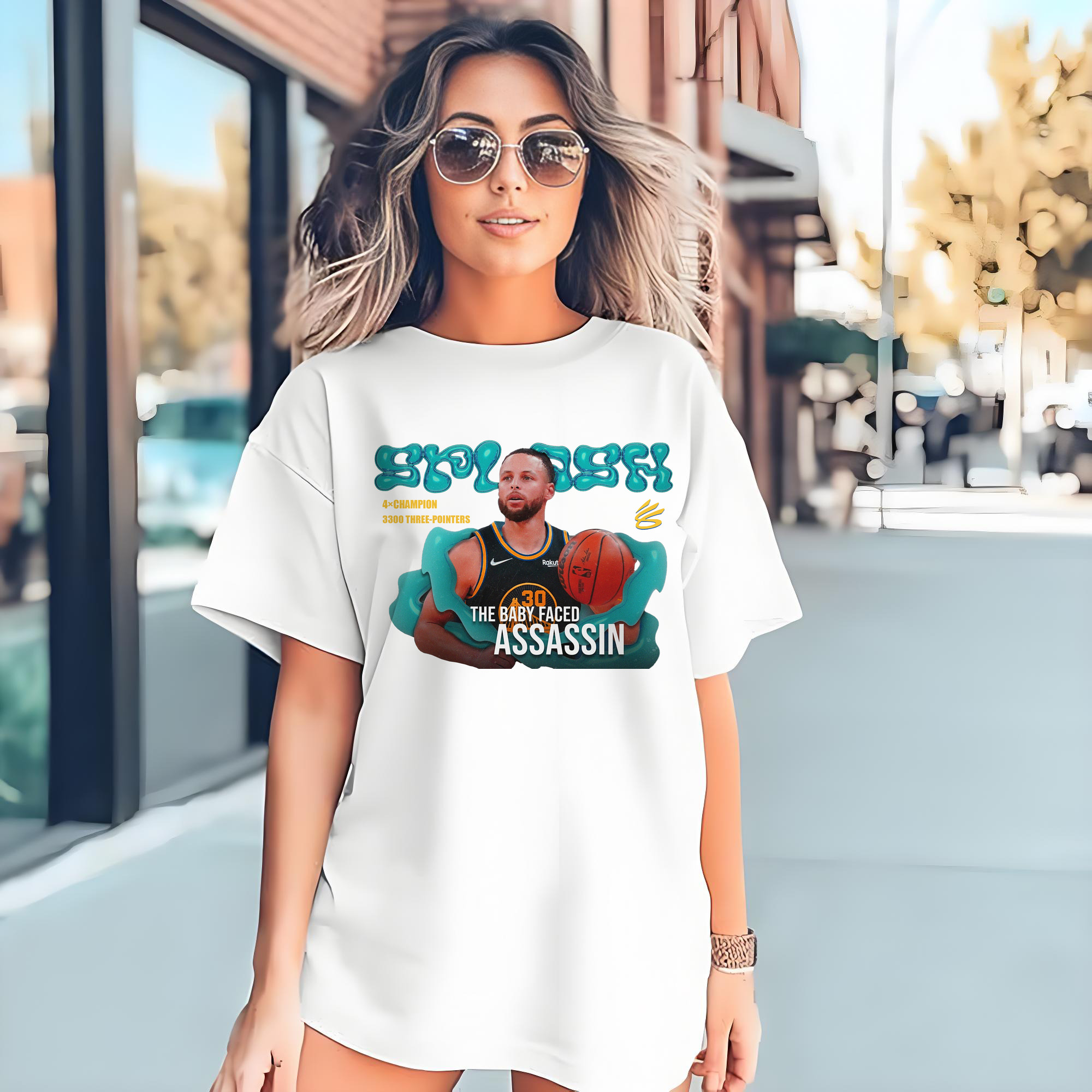 Stephen Curry Art “The Baby Faced assassin” logo Shirt