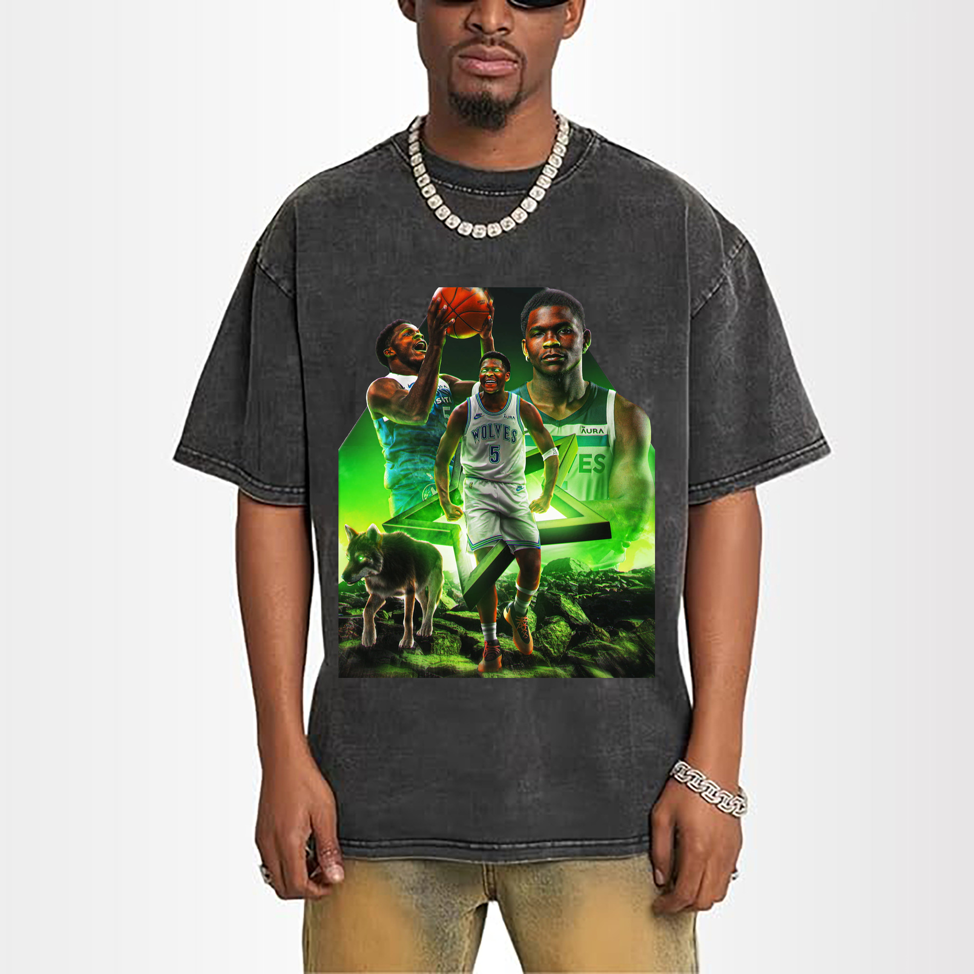 Anthony Edwards Minnesota Timberwolves Wild Style Shirt