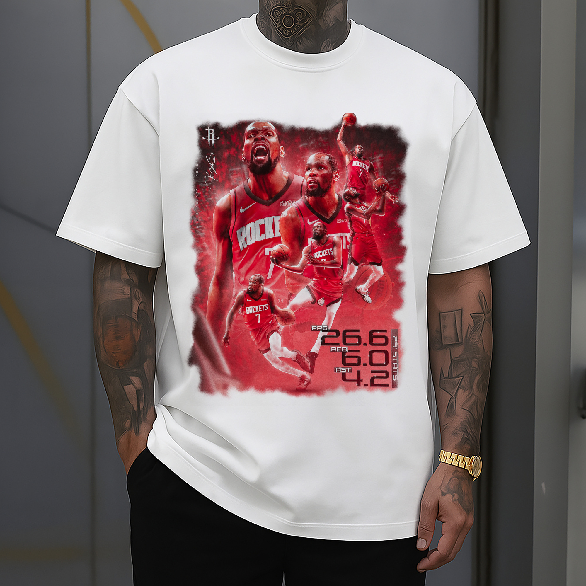 Kevin Durant Rockrets #7 Data Museum Art Shirt