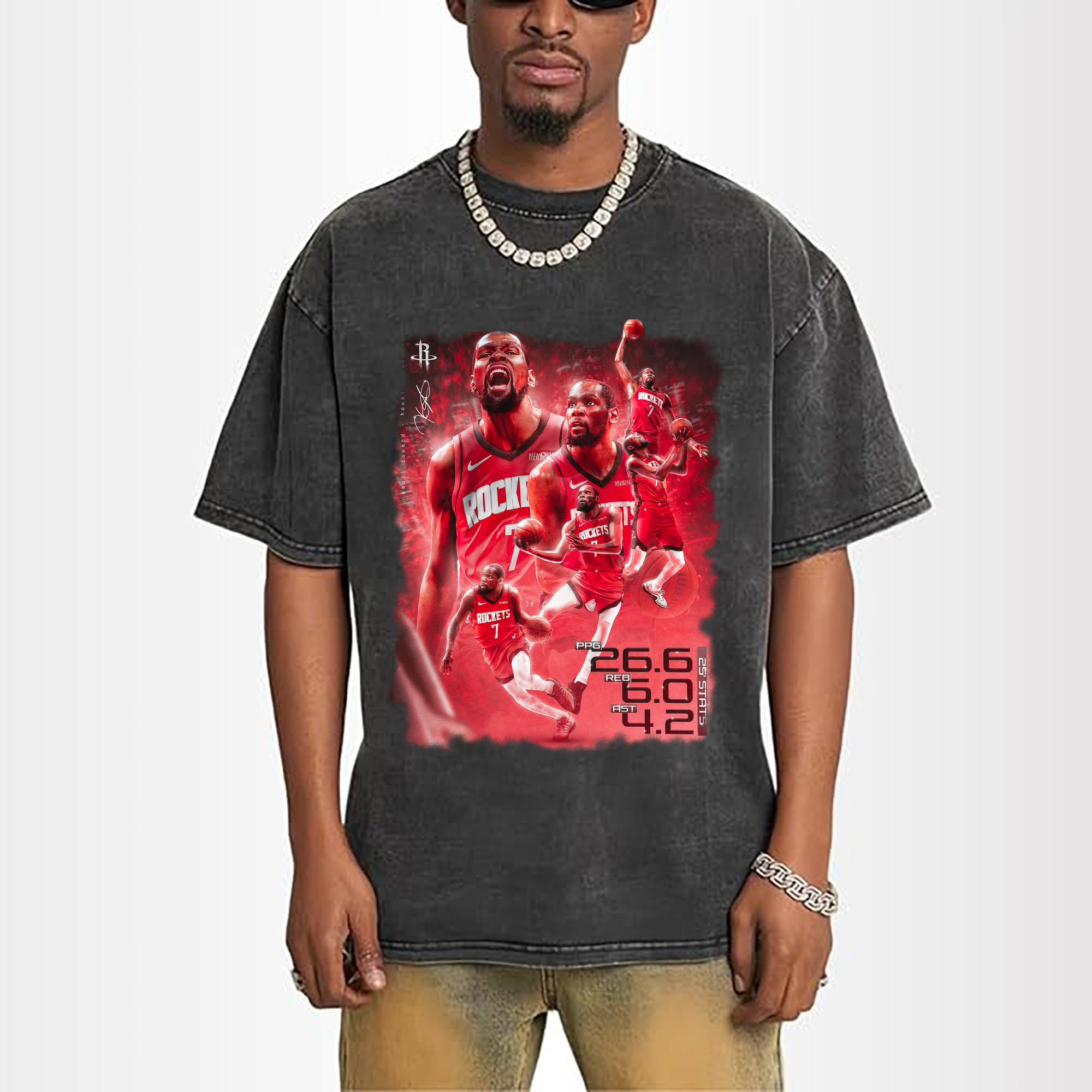 Kevin Durant Rockrets #7 Data Museum Art Shirt