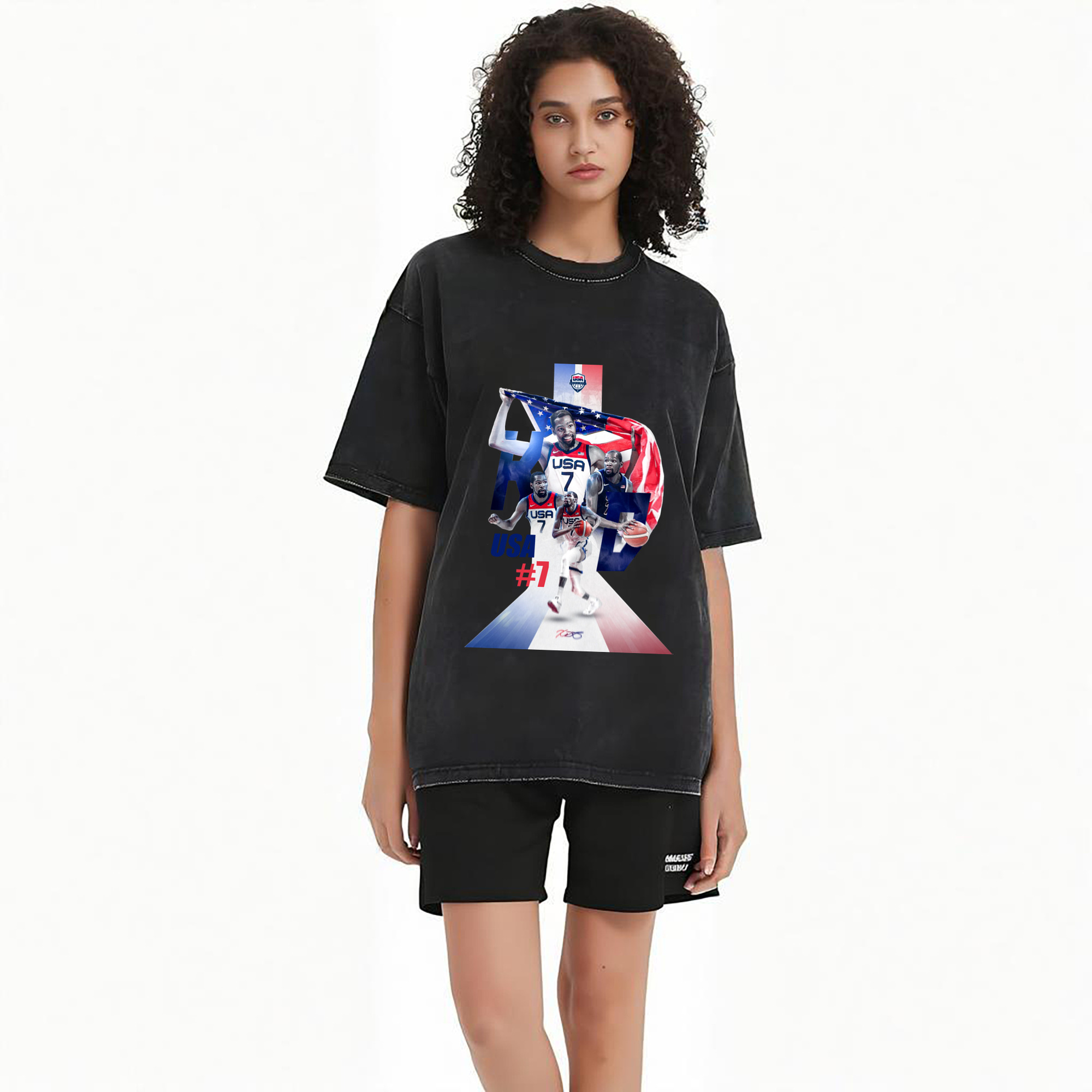 Kevin Durant  #7  Team USA Carpet Art Shirt