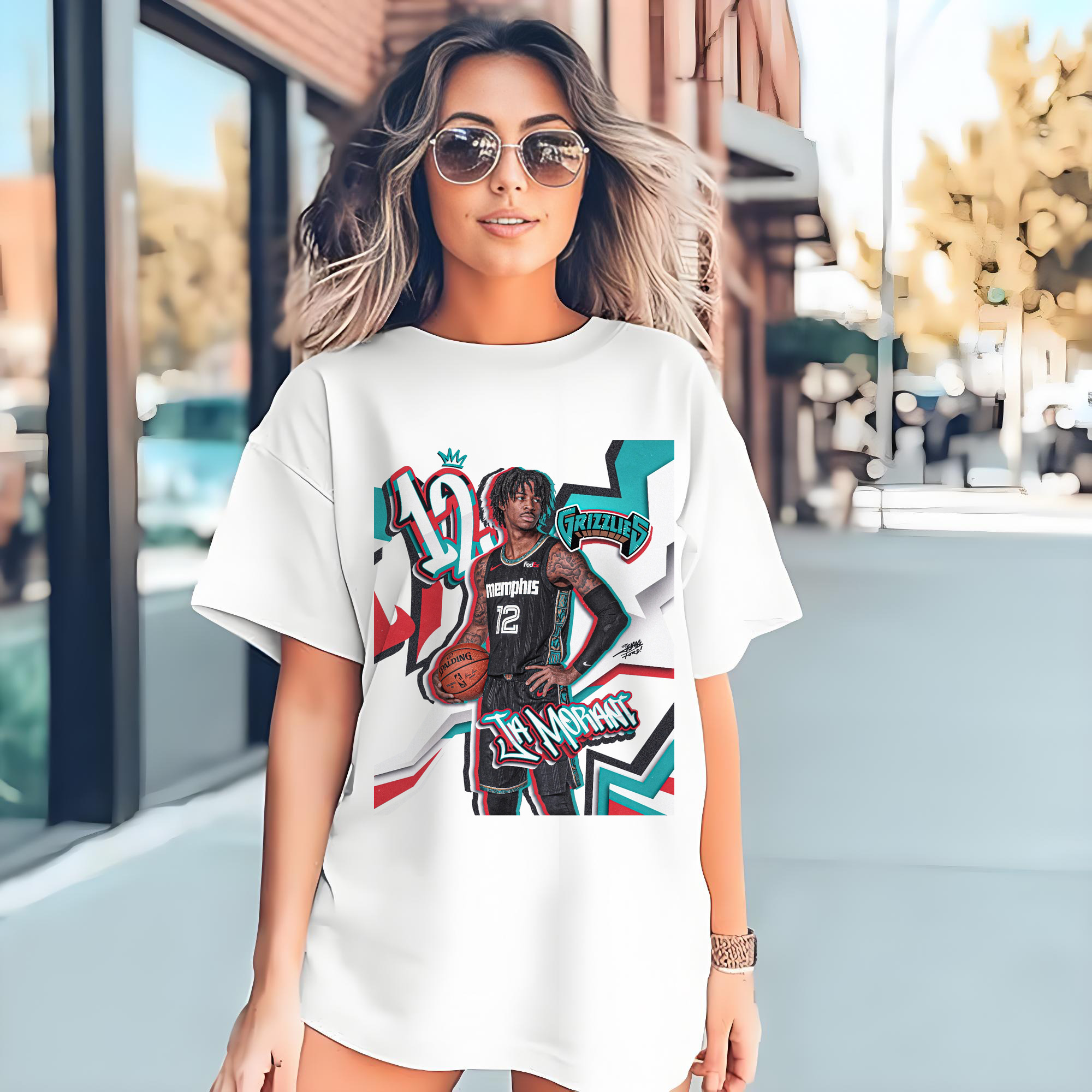 Ja Morant Grizzlies “#12 wearing a crown” Art Shirt