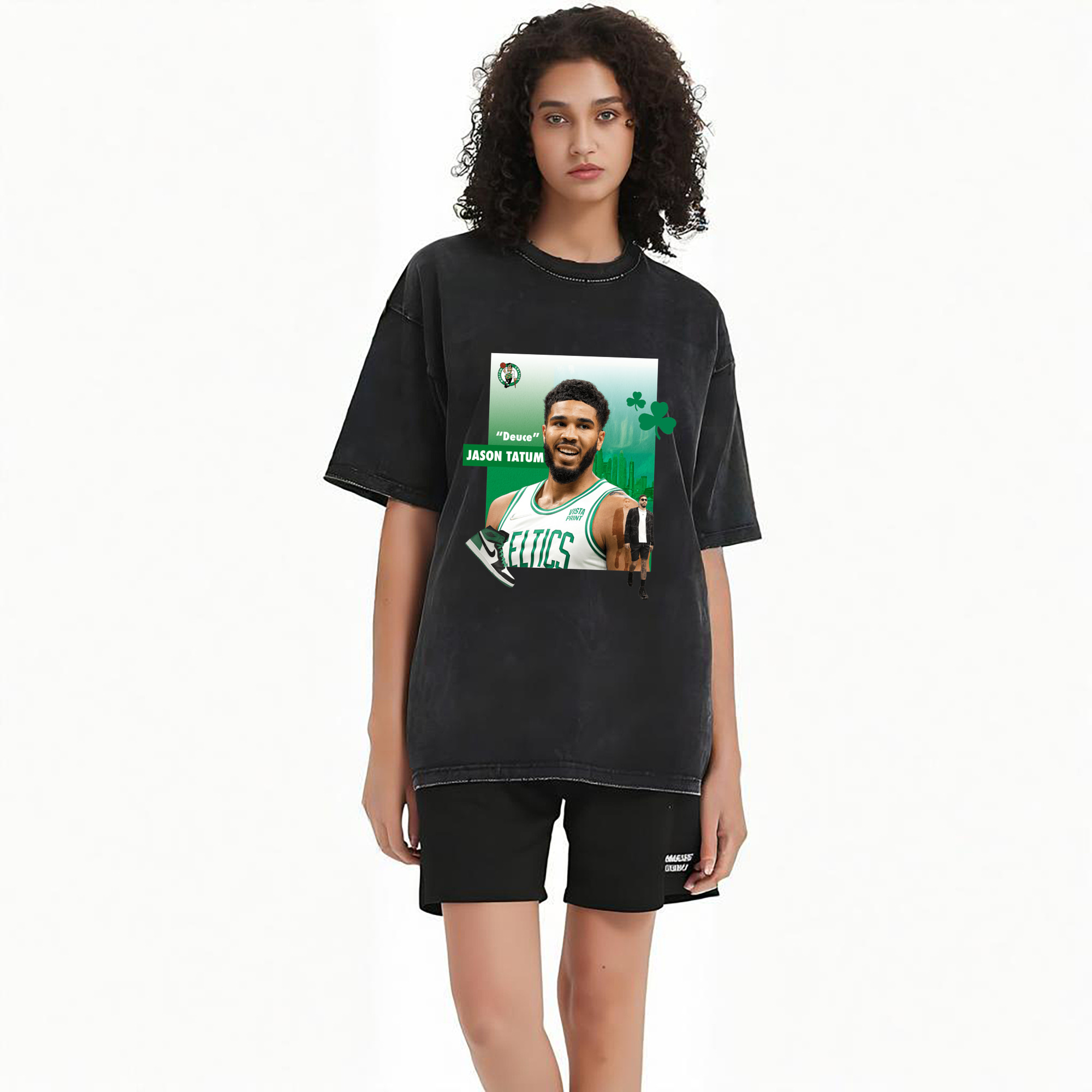 Jayson Tatum Boston Celtics on - court&off - court Art Shirt