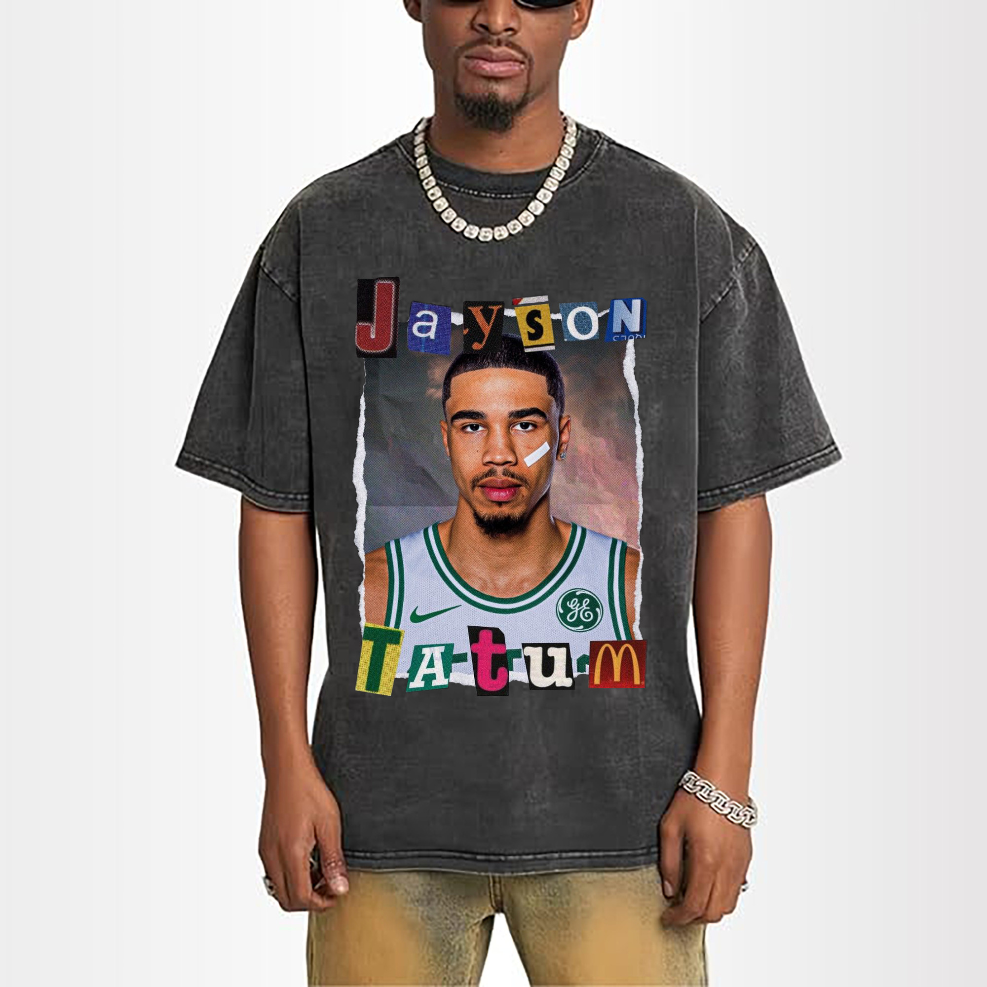 Jayson Tatum Boston Celtics Creative collage design Shirt