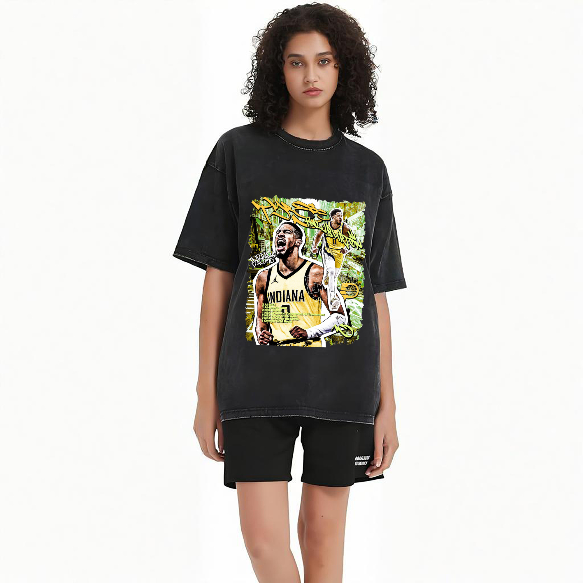 Tyrese Haliburton Career highlights Time Comic Style Shirt