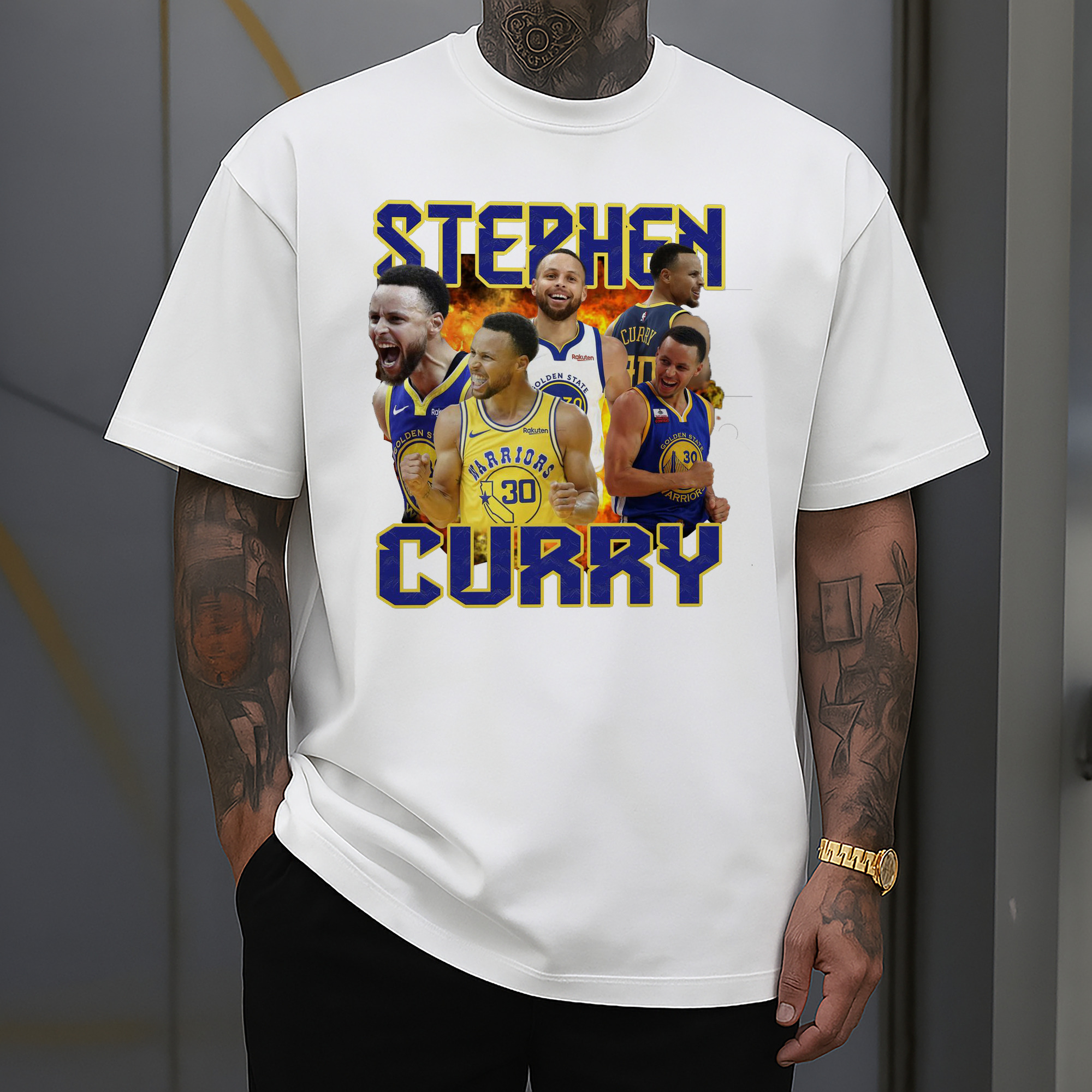 Stephen Curry Warrior Fire Shirt