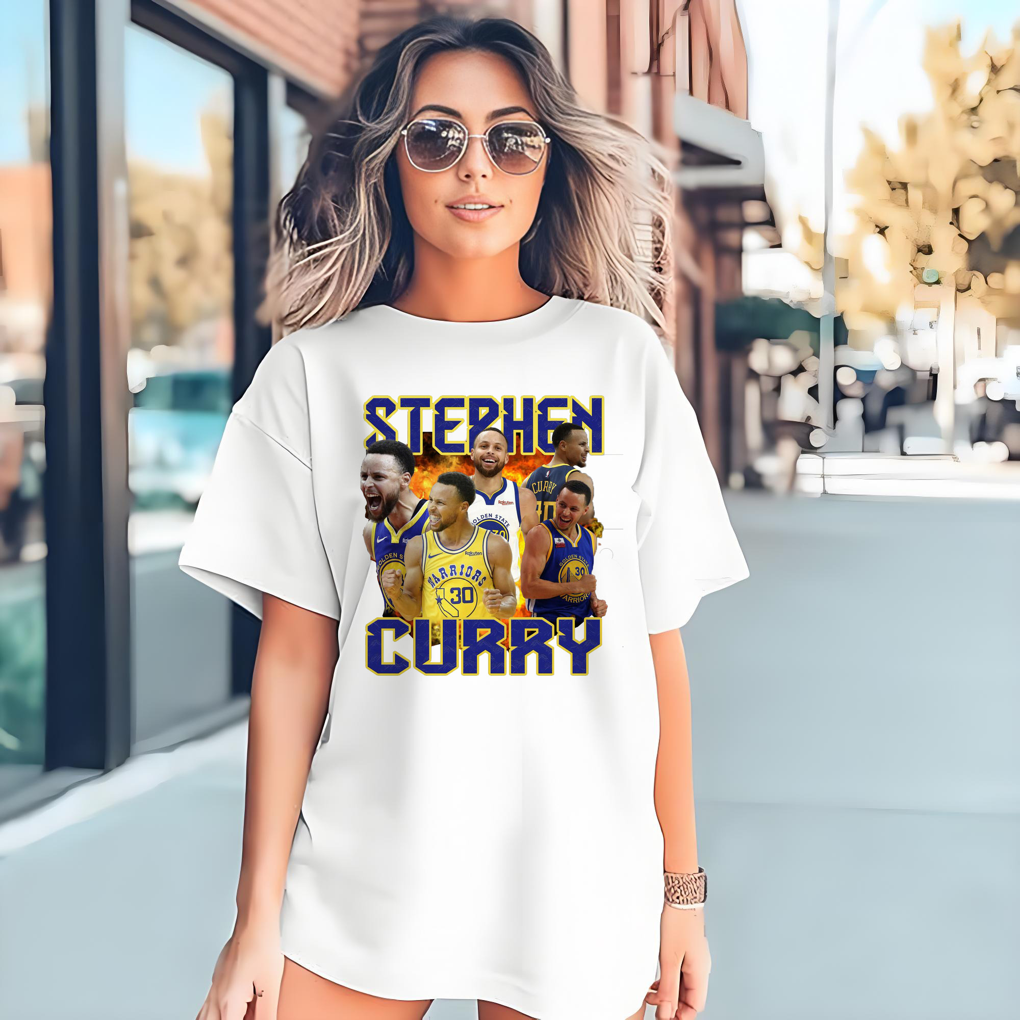Stephen Curry Warrior Fire Shirt