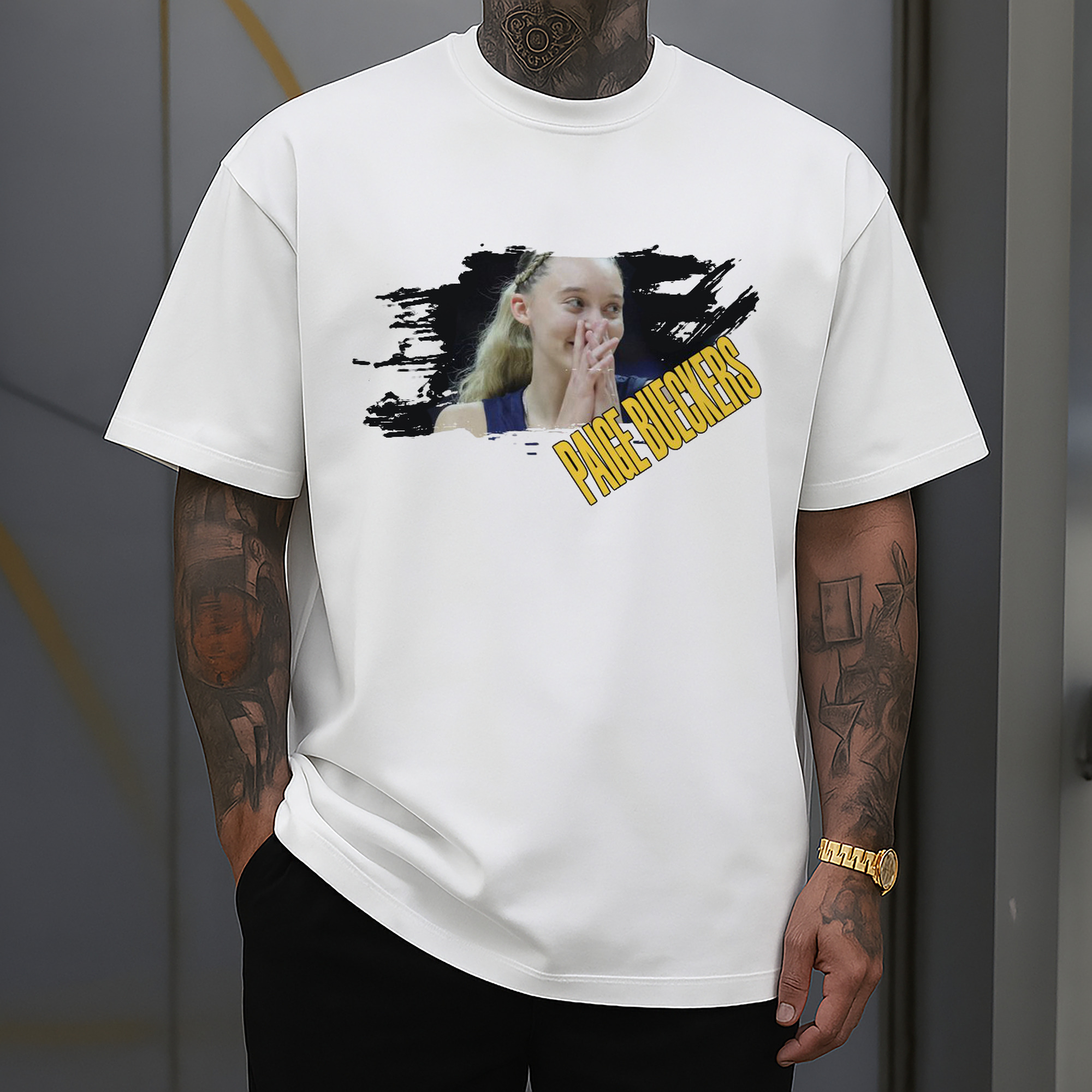 Paige Bueckers Broken Art Graphic Tee
